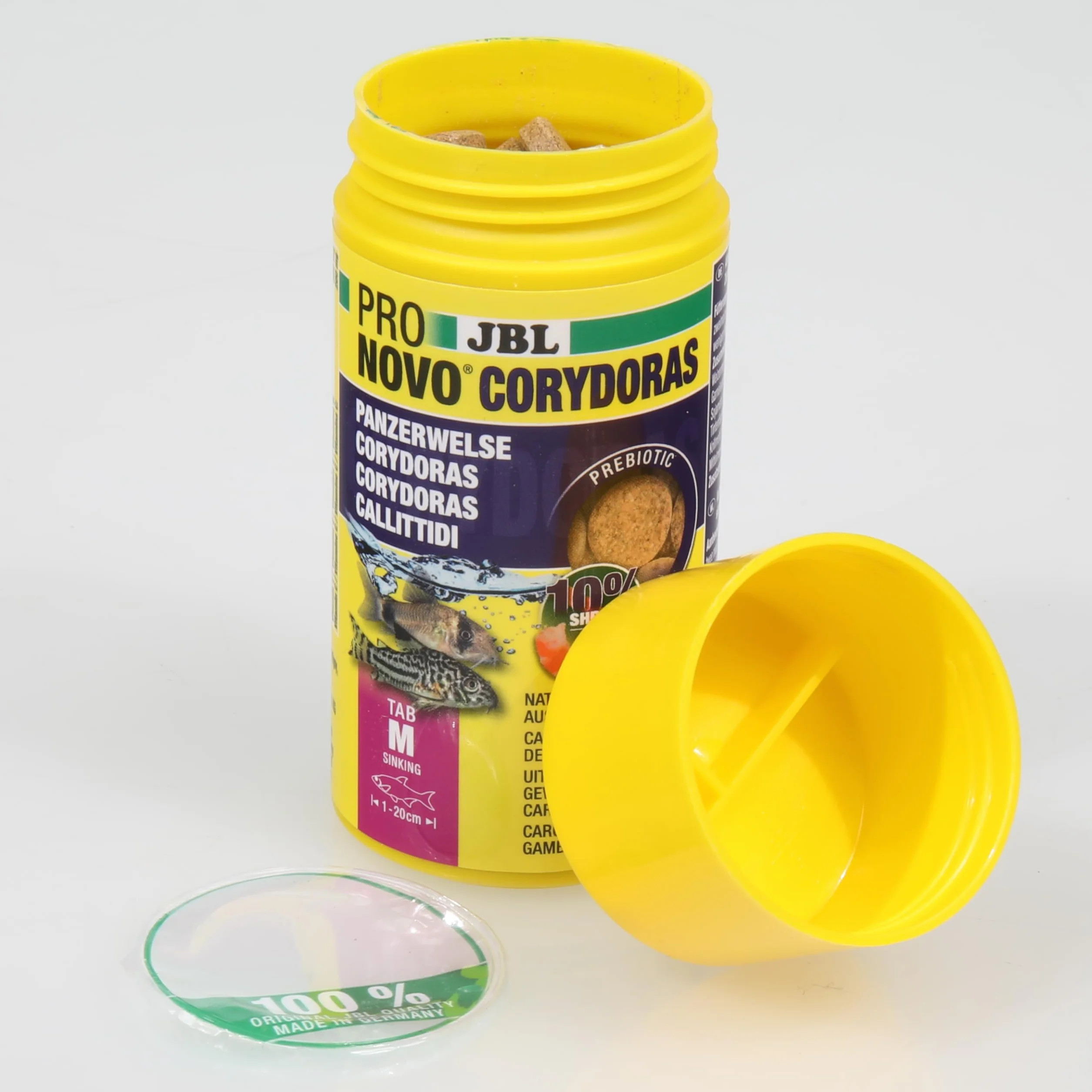 JBL PRONOVO CORYDORAS TAB, Aliment de Base pour Callichthyidés, Comprimés pour Poissons, 100 ml