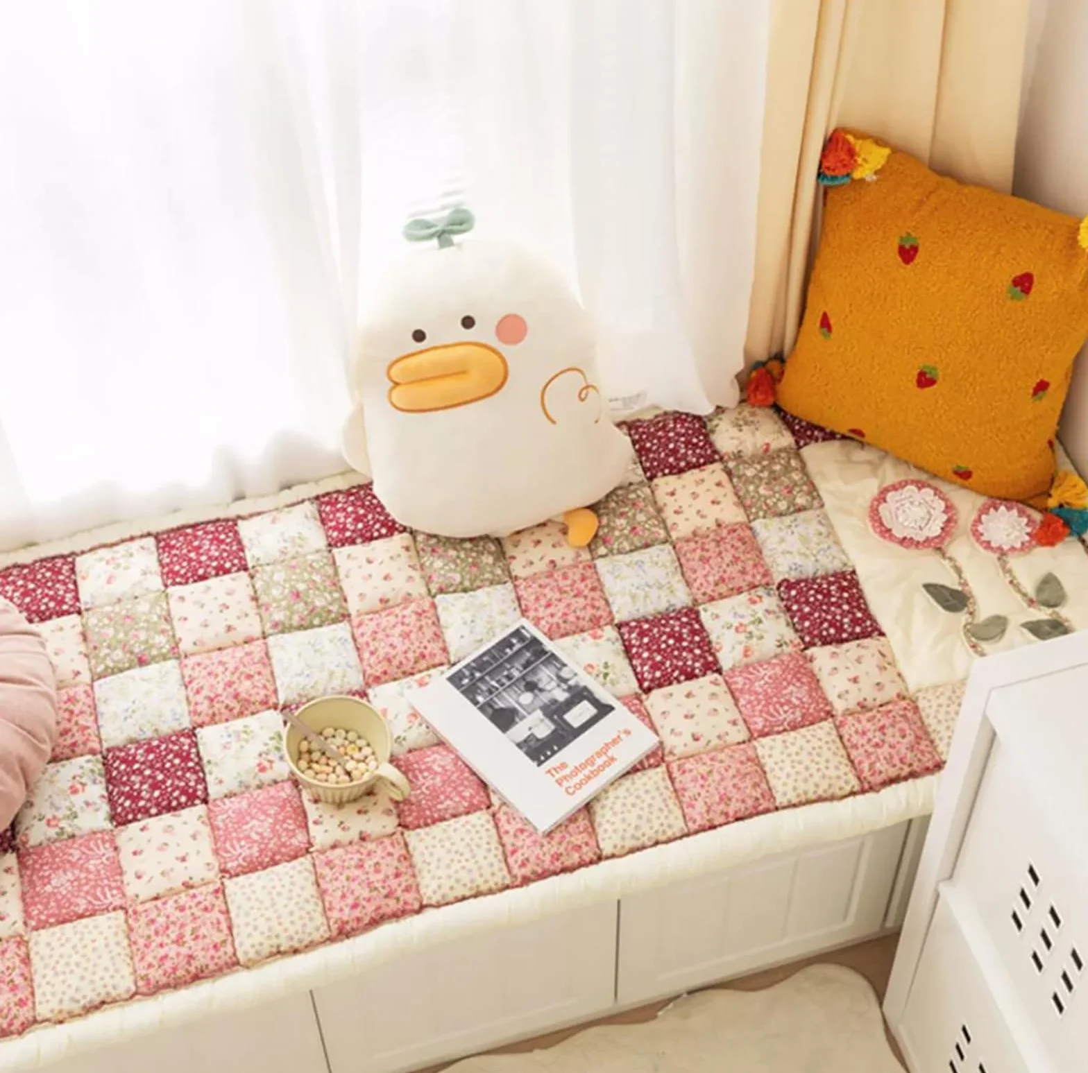 TaLcuS Funny Fuzzy Dog Quilted Sofa Cover Couch Cover Garden Chic Cotton Protective 70x150cm