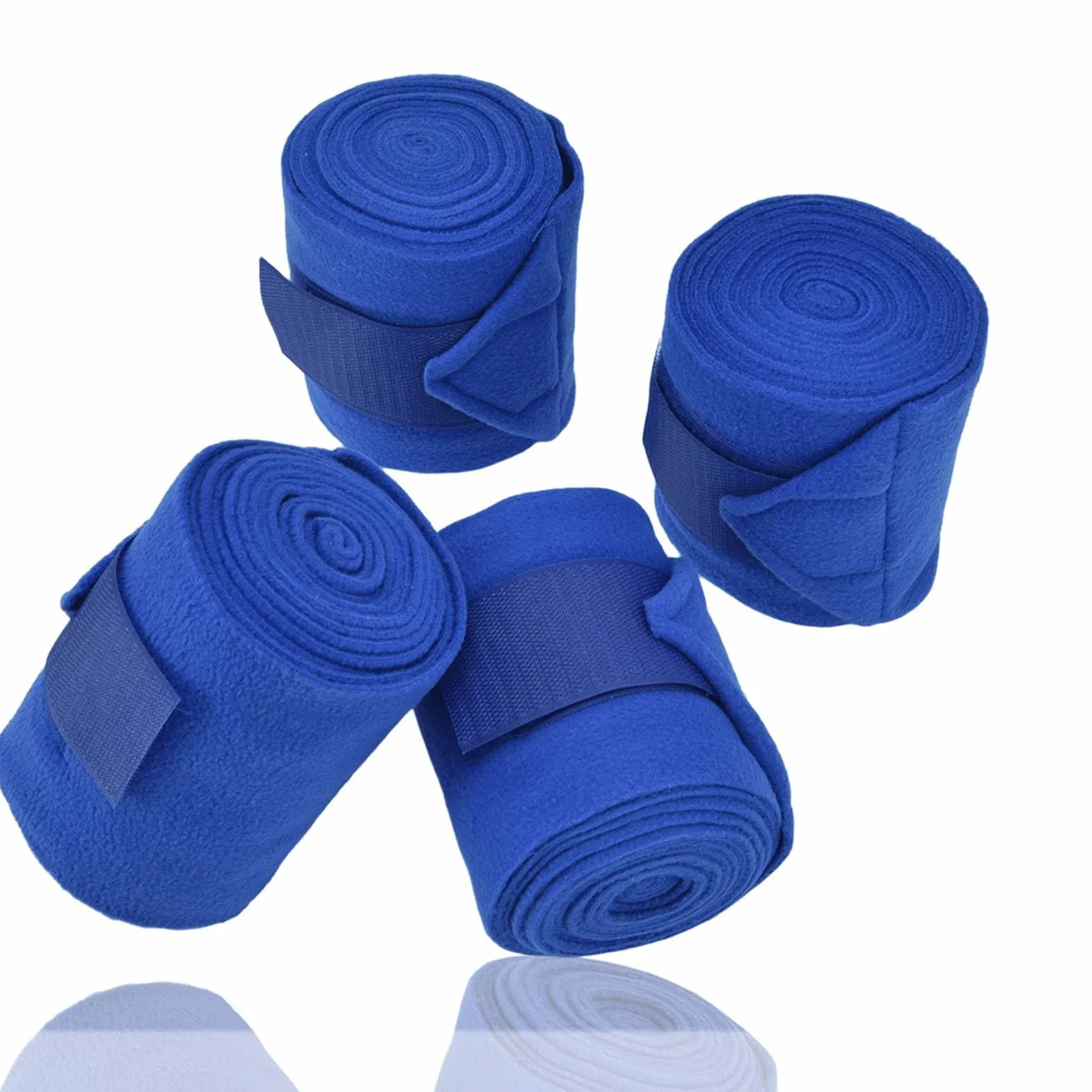 Lot de 4 Bandes de Protection pour Pattes de Cheval, Bandages pour Jambes et Queue, Polo, Attaches