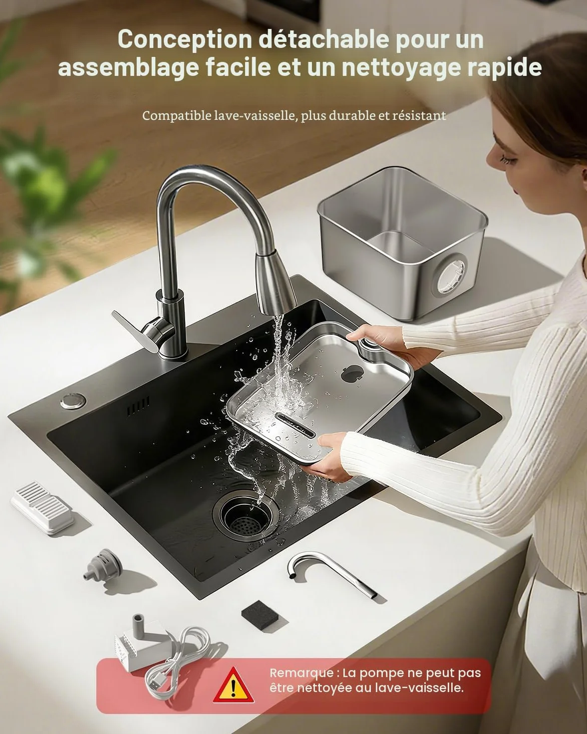 Fontaine à Eau Chat INOX 2,6L Acier Inoxydable Automatique Silencieuse avec Système de Quadruple Filtration
