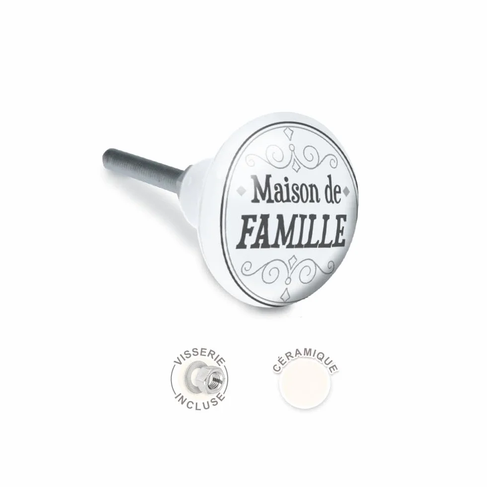 Bouton de meuble maison de famille