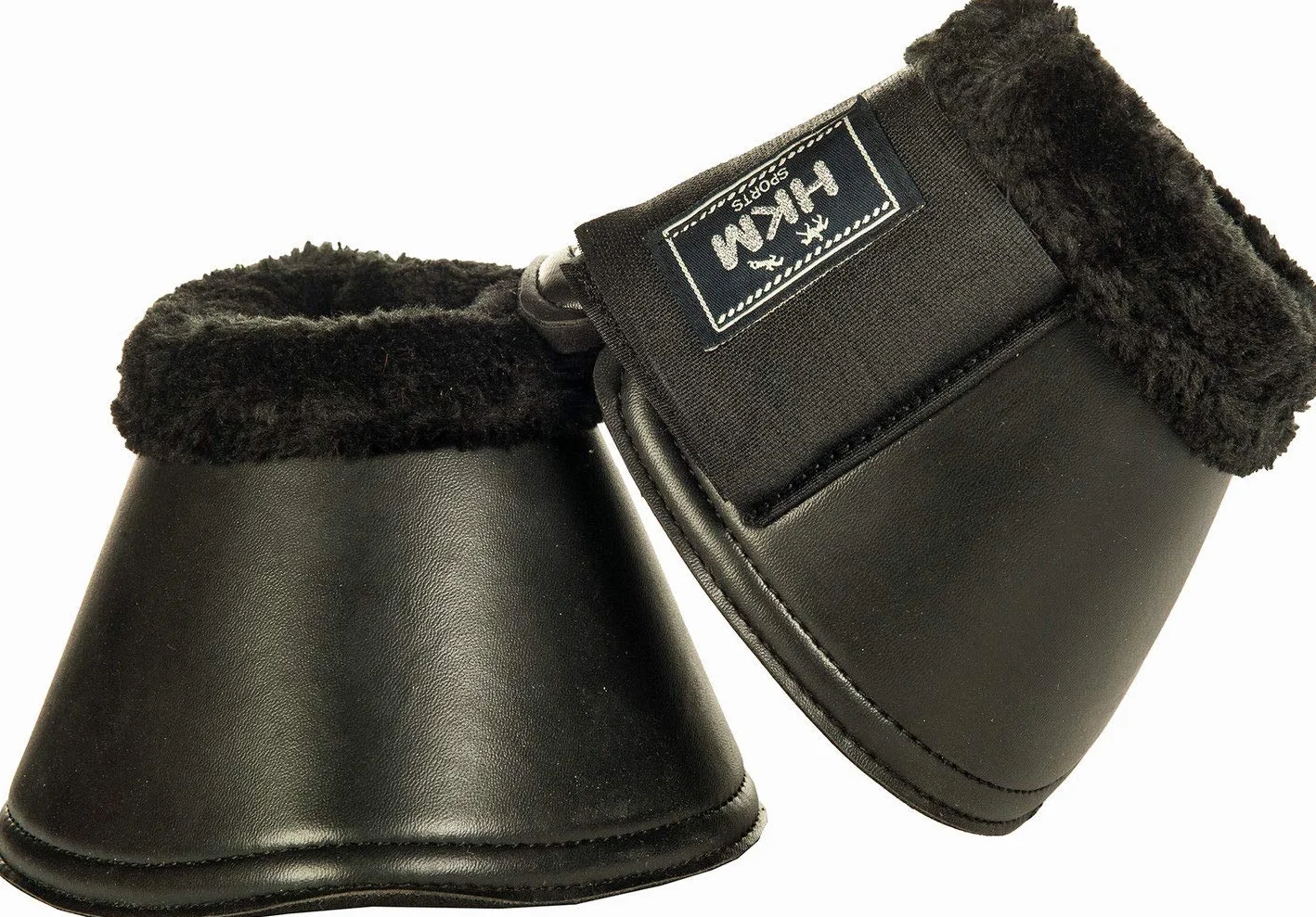 Cloches pour Sabot Cuir synthétique Effet pailleté Noir Taille L HKM