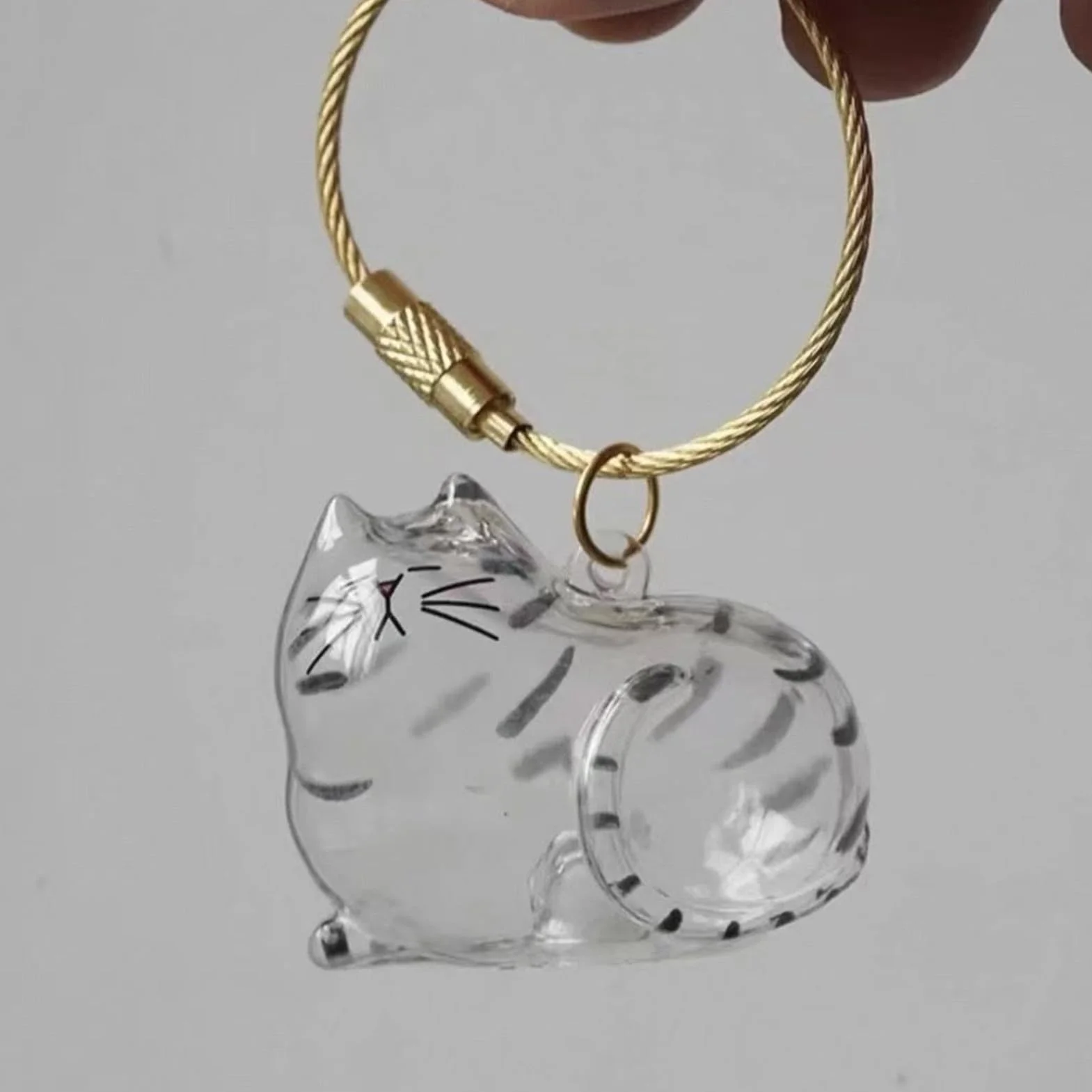Pendentif Boîte Conservation Poils Chat, Bouteille Conservation Poils Chat, Porte-clés Animaux Compagnie Mémorial