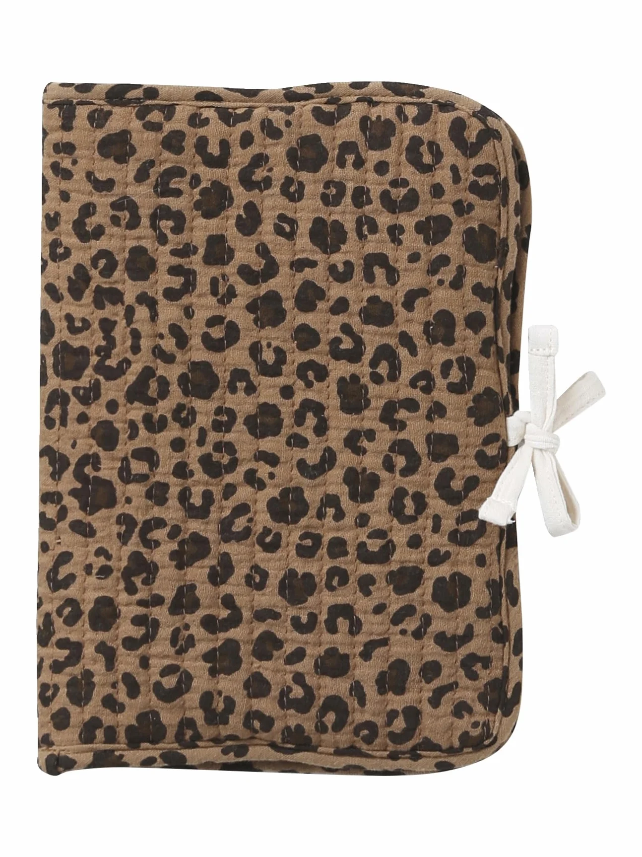 ENVIE DE FRAISE Protège carnet de santé en gaze de coton léopard
