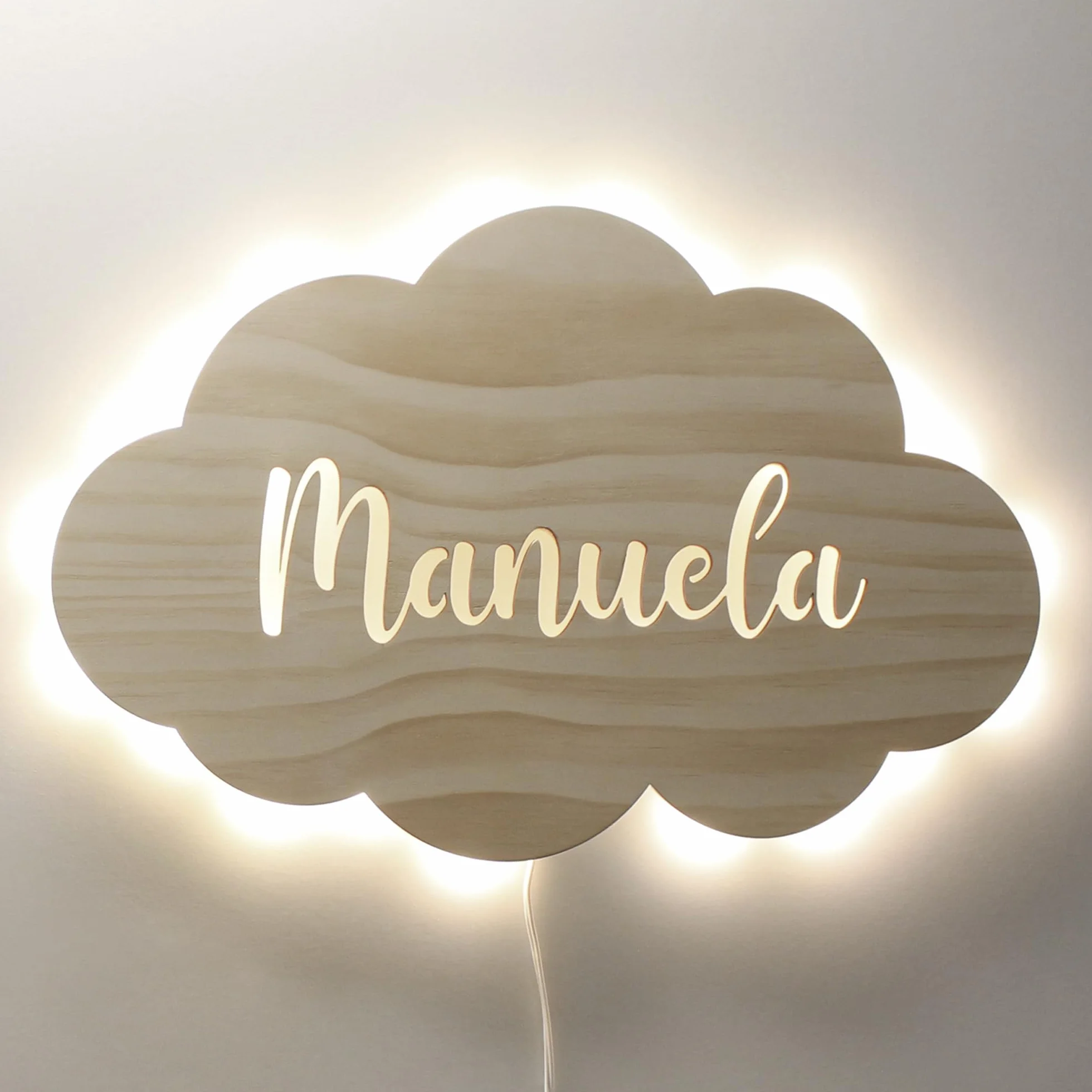 Lampe murale LED pour chambre d'enfant DEHOME - Lampe bébé blanc chaud personnalisée Nube