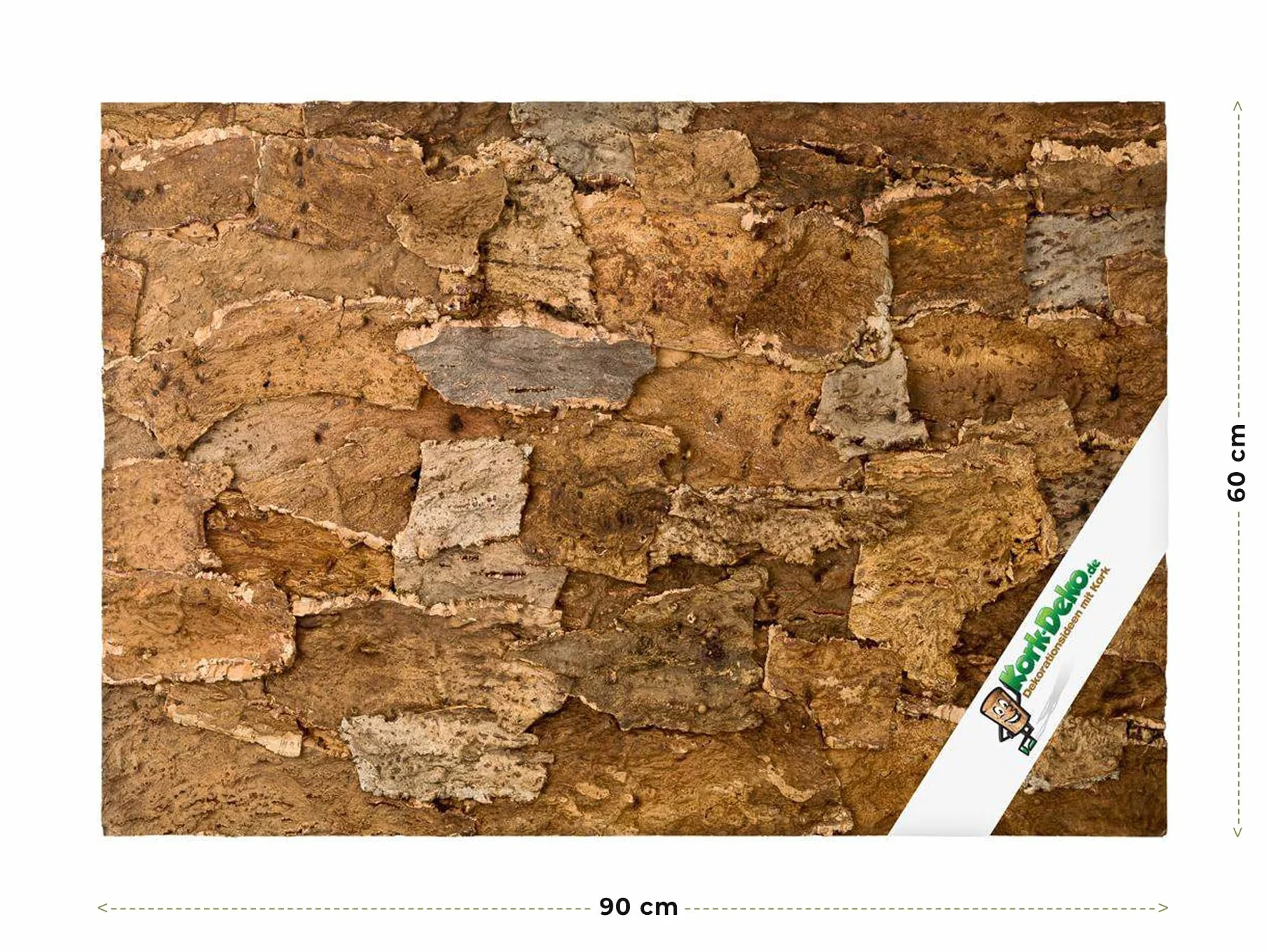 Paroi arrière XL pour terrarium Desert 3D écorce de liège naturel 90 x 60 cm