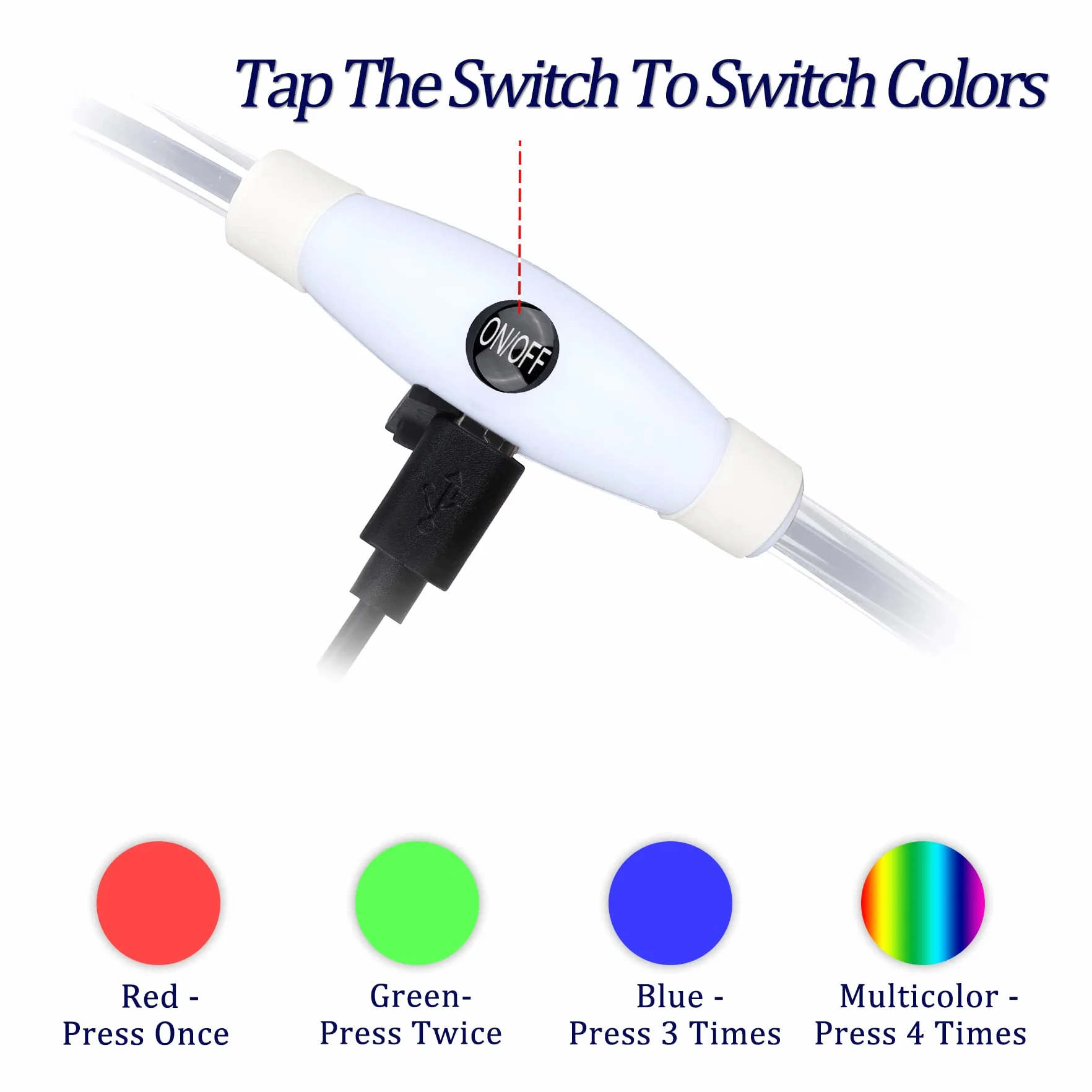 Coolzon Collier Lumineux LED Rechargeable 3 Couleurs Imperméable Ajustable pour Chien Chat