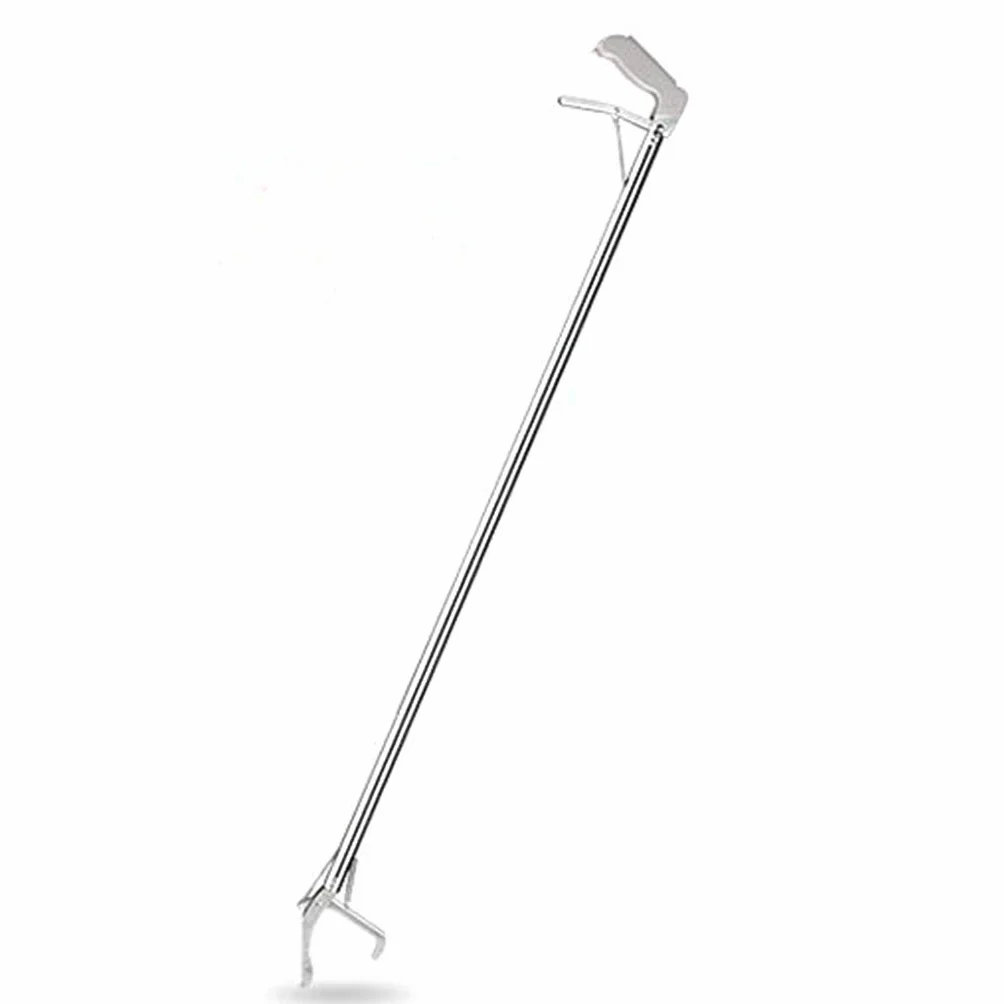 Pince Multi-usages pour Attrape-Serpents Pliable en Acier Inoxydable Reptile Grabber Stick 75cm Gris Foncé