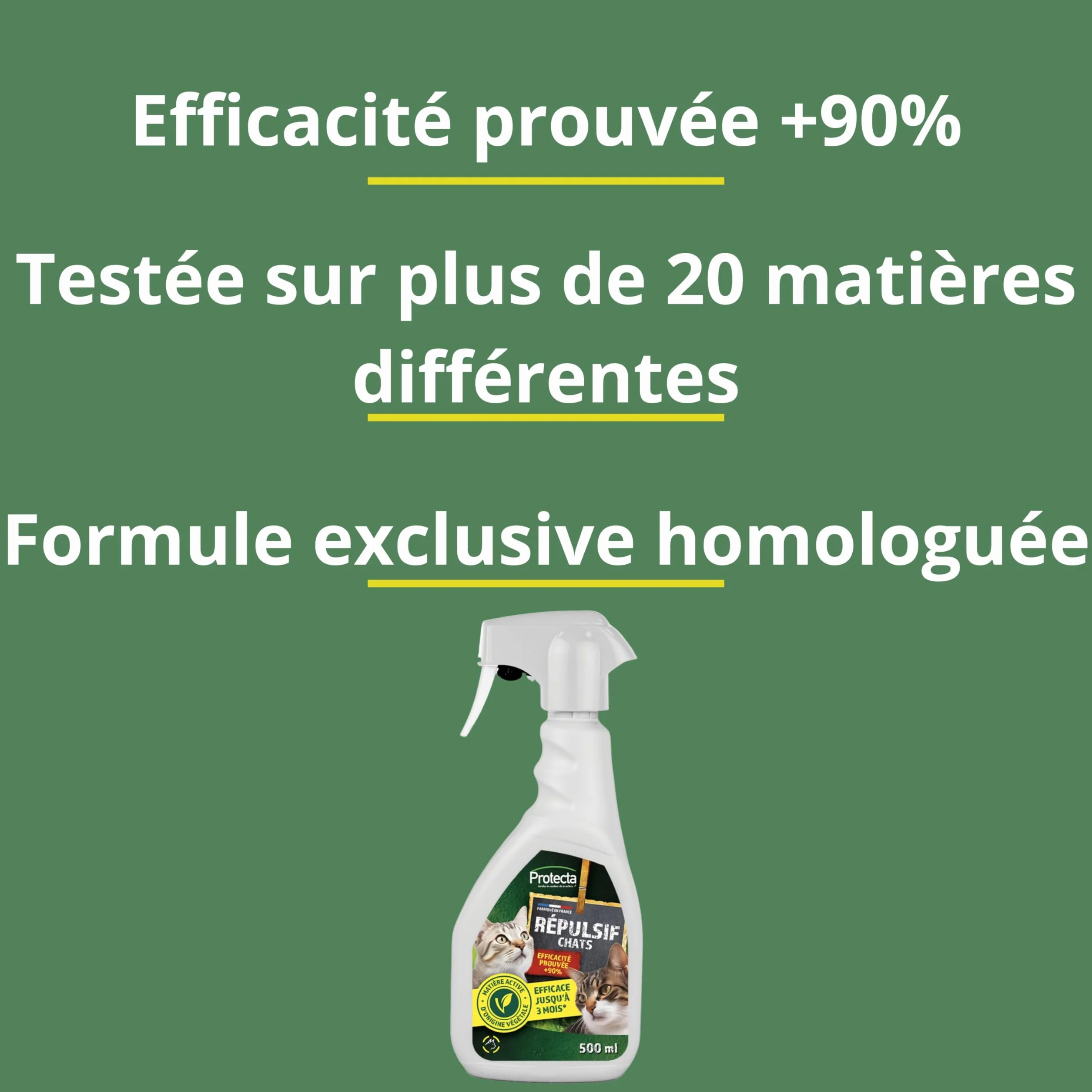 Répulsif Chats Intérieur Extérieur Spray Anti-Griffure Marquage Urinaire 500ml Protection Mobilier Jardins