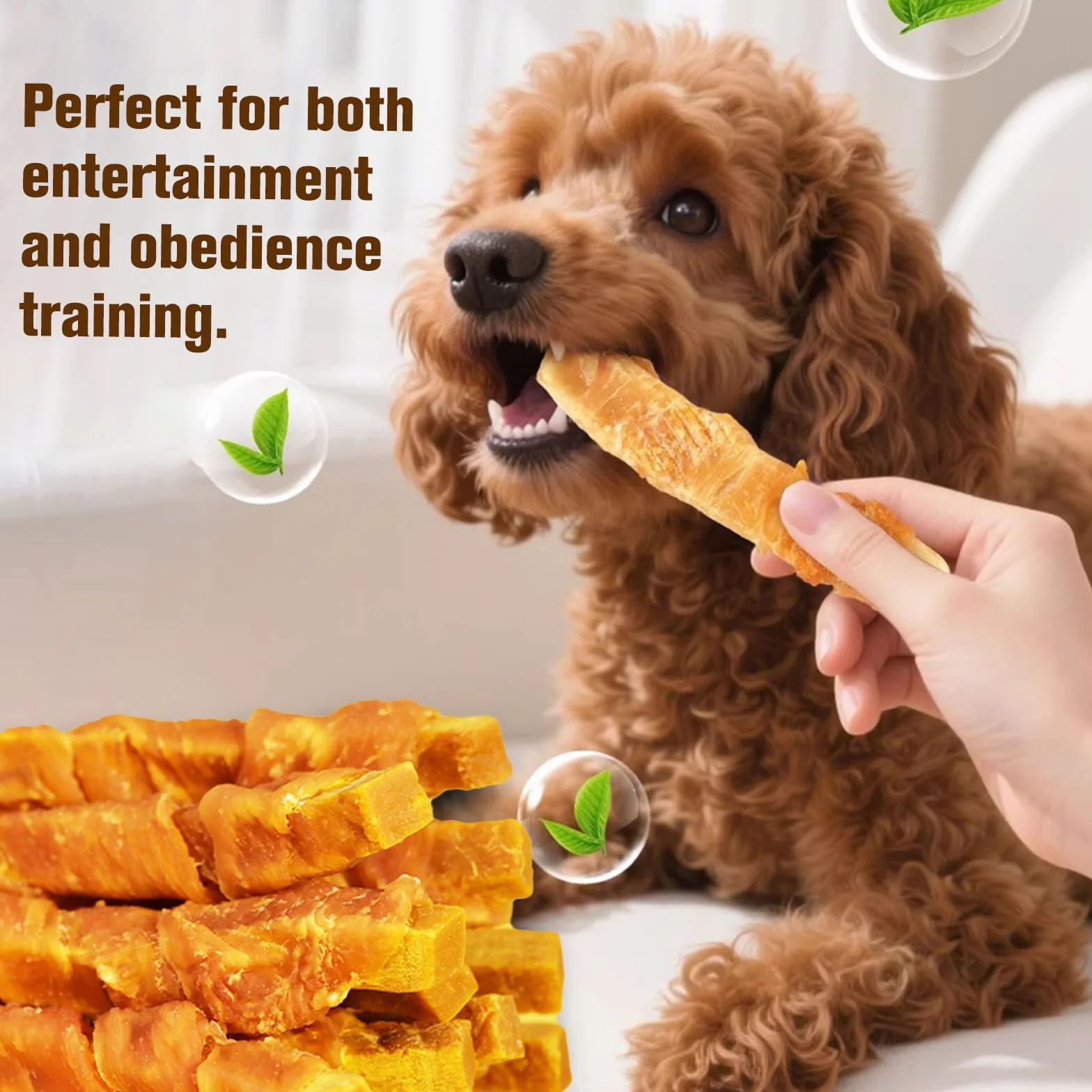 Bâtonnets de Fromage Enrobés de Poulet 200 g pour Chien - Protéines de Haute Qualité, Idéal Dressage
