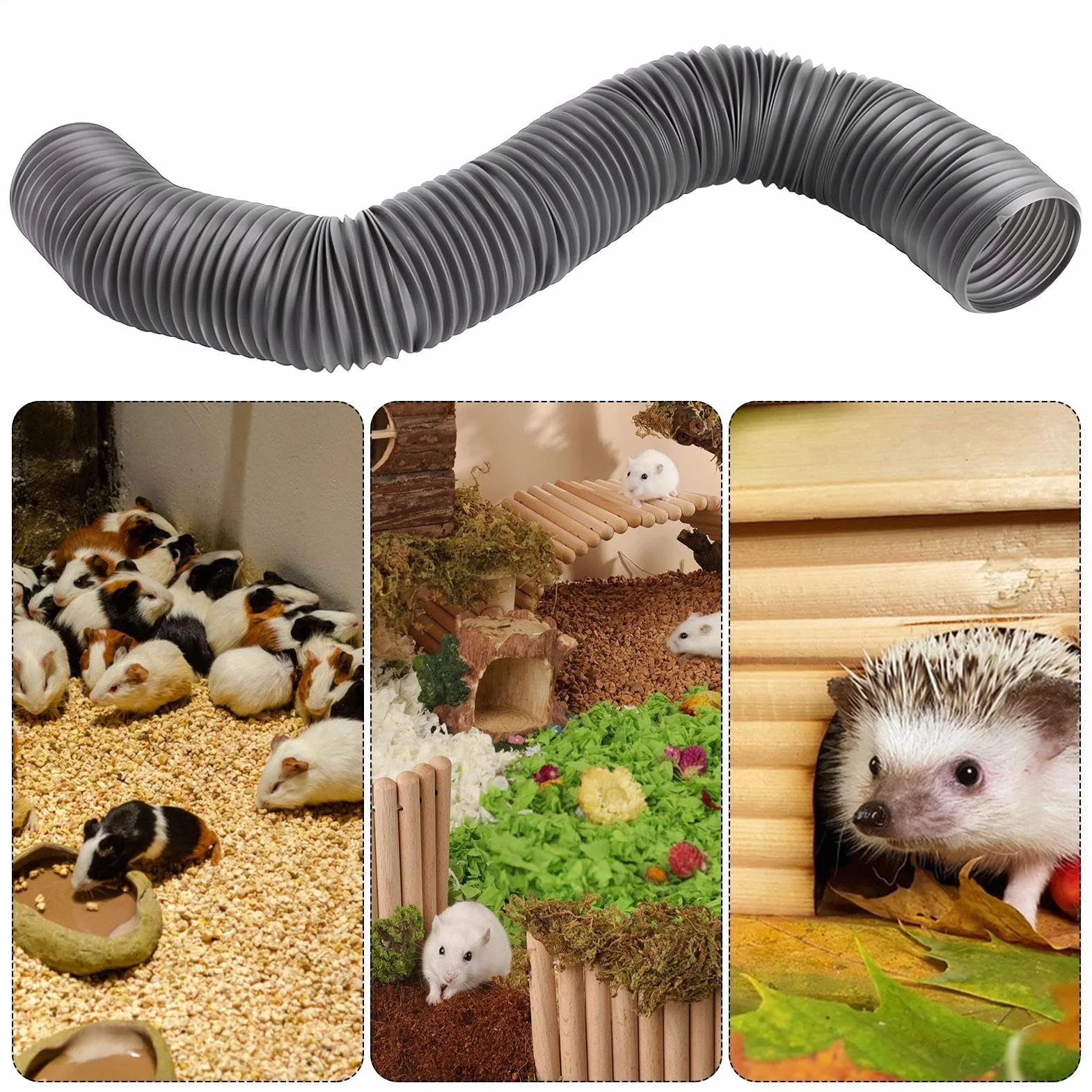 Tunnel pour furet | Aire de jeu pour tuyau d'aventure | Accessoires légers et amusants pour petits animaux