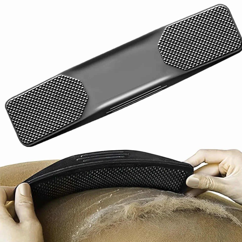LATRAT Brosse pour Chevaux 6 en 1 en Caoutchouc, Élimination des Poils Lâches, Toiletteur pour Chevaux et Animaux Domestiques, Peigne de Massage pour Chien