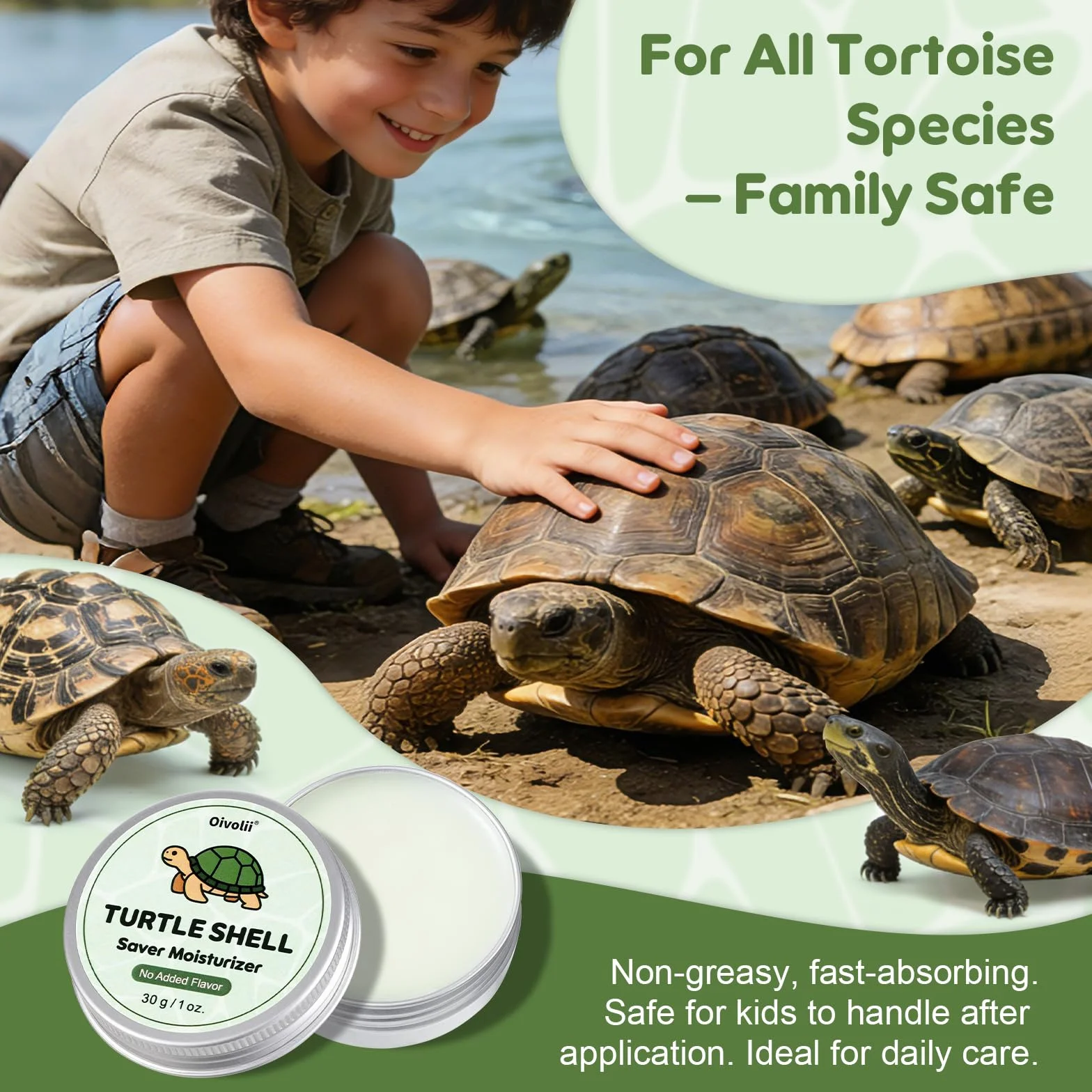 Baume hydratant pour carapace de tortue - Soin végétal 30 g