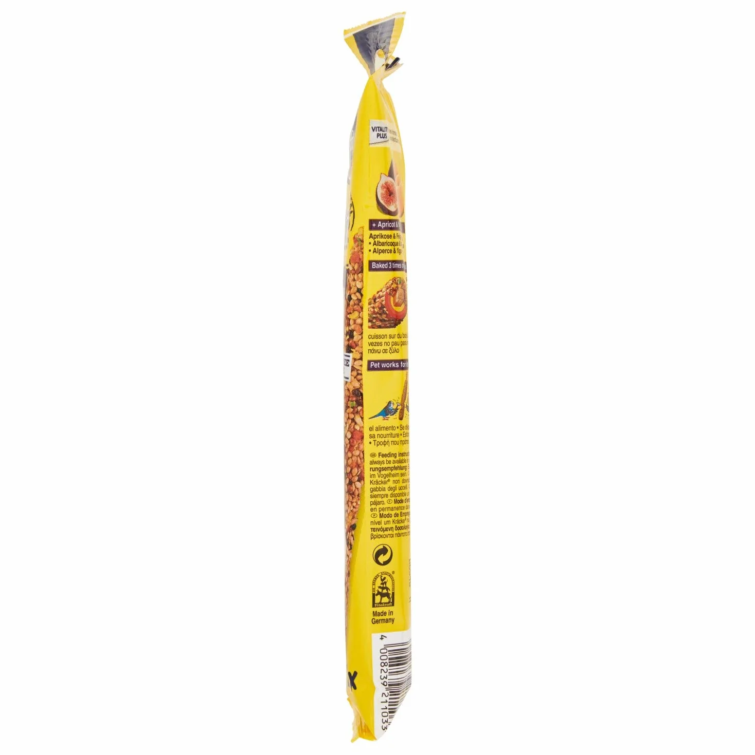 VITAKRAFT Kräcker® Kracker pour Oiseaux, Abricot & Figue pour perruches