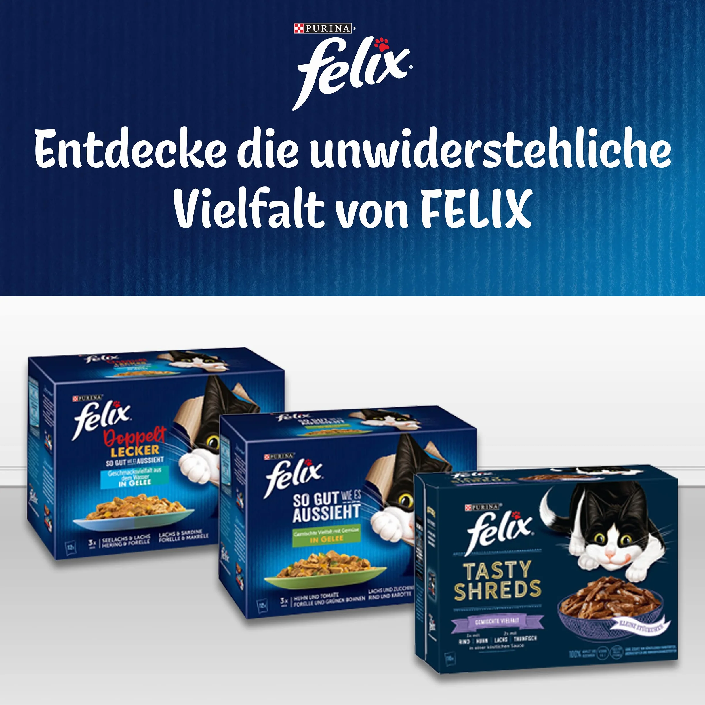 Felix Aussi Bon qu'il en a l'air Nourriture Humide pour Chat Variété mélangée en gelée 44 x 85 g