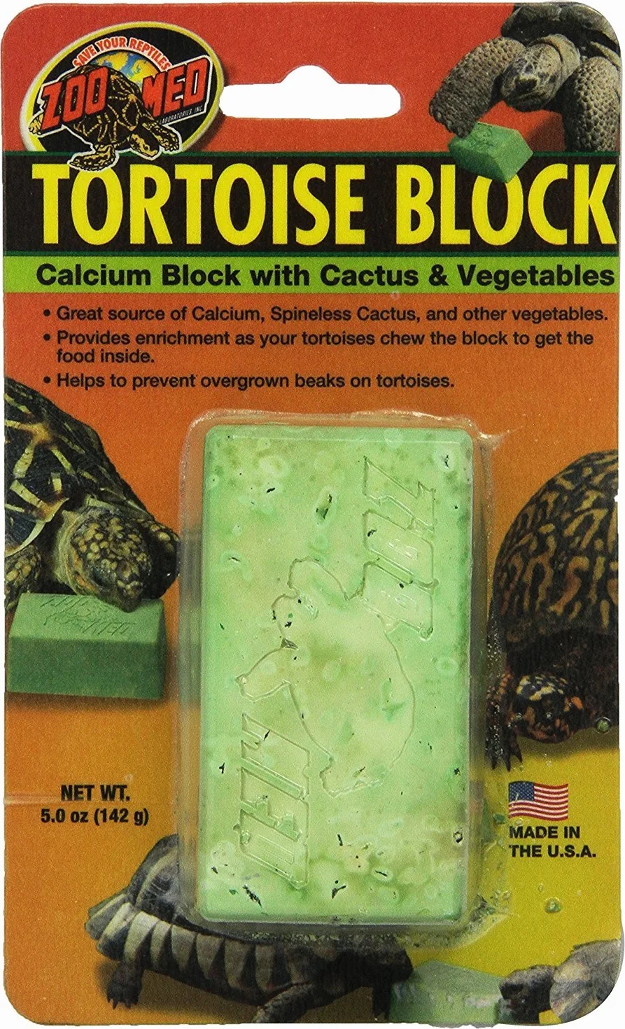 Zoo Med Tortoise Block Calcium au Cactus Reptile Amphibien 142 g