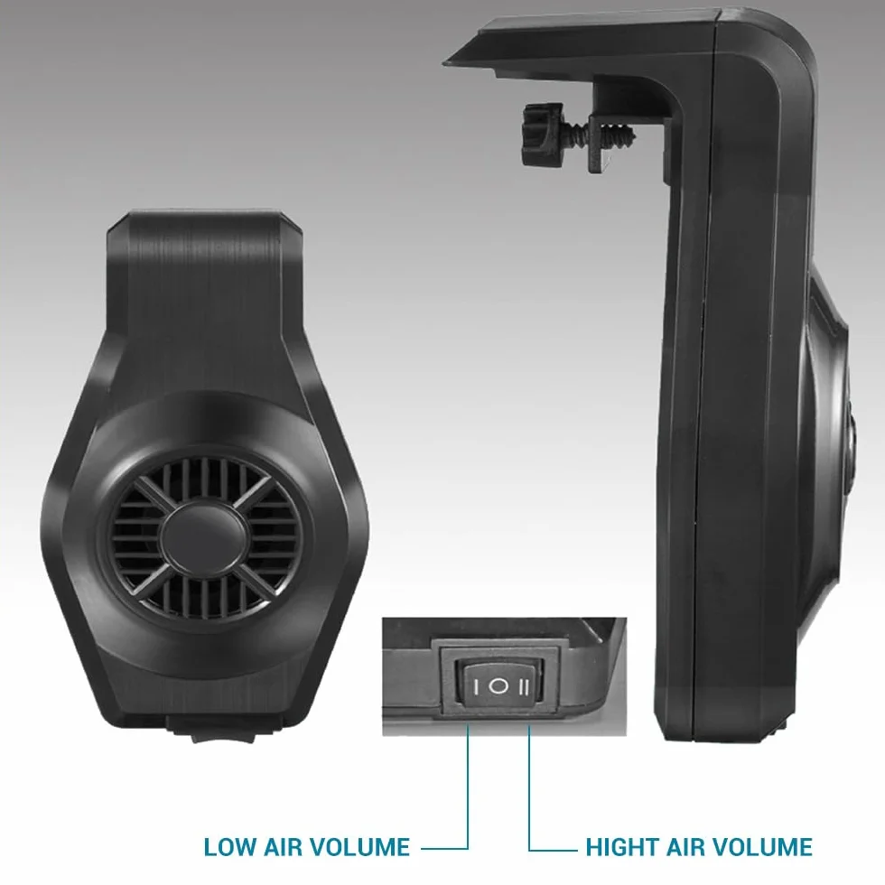 MiOYOOW Mini Refroidisseur d'aquarium, Petit Ventilateur d'aquarium USB Silencieux Refroidisseur d'aquarium Mural à Économie d'énergie avec Large Sortie d'air pour Eau Douce et Eau Salée