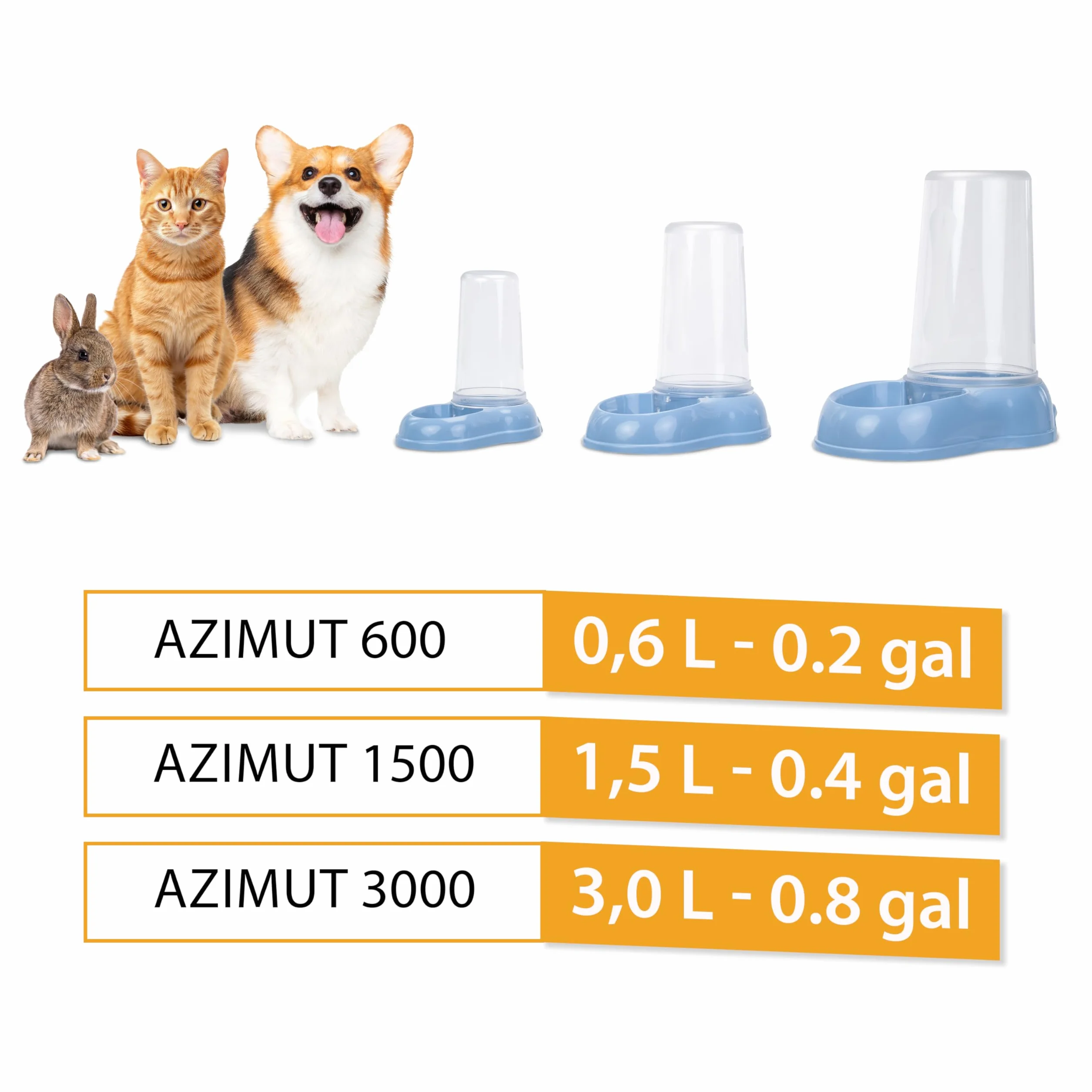 Ferplast Distributeur Croquettes Chiens Chats Nourriture 0,6 Litre Fond Antidérapant 12,5x19x19,5 cm Blanc