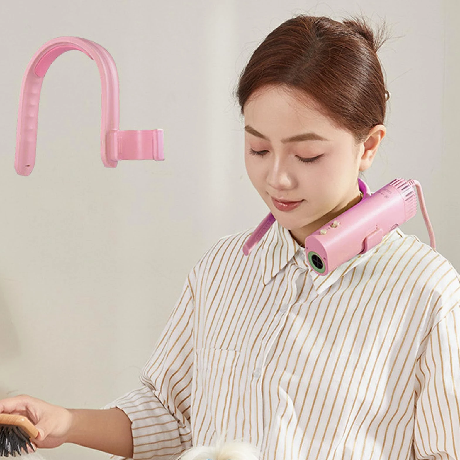 Sèche-cheveux Chien Toilettage 2 Vitesses 4 Températures Circuit Sécurité Prise UE 230V pour Salon Professionnel