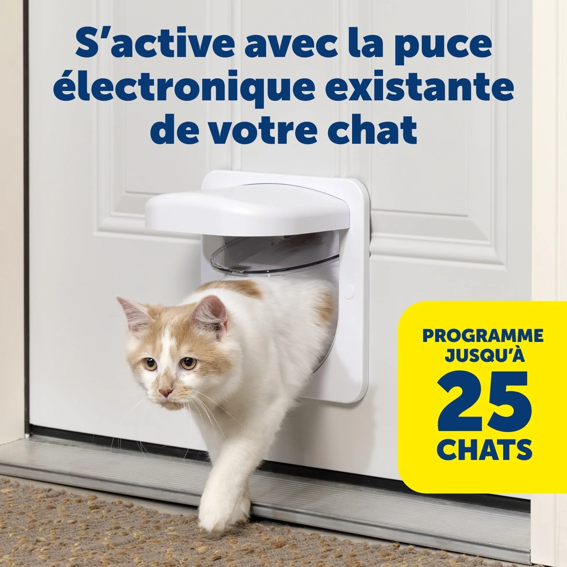 PetSafe Petporte Chatière Automatique Reconnaissance Puce électronique pour Chats 7 kg