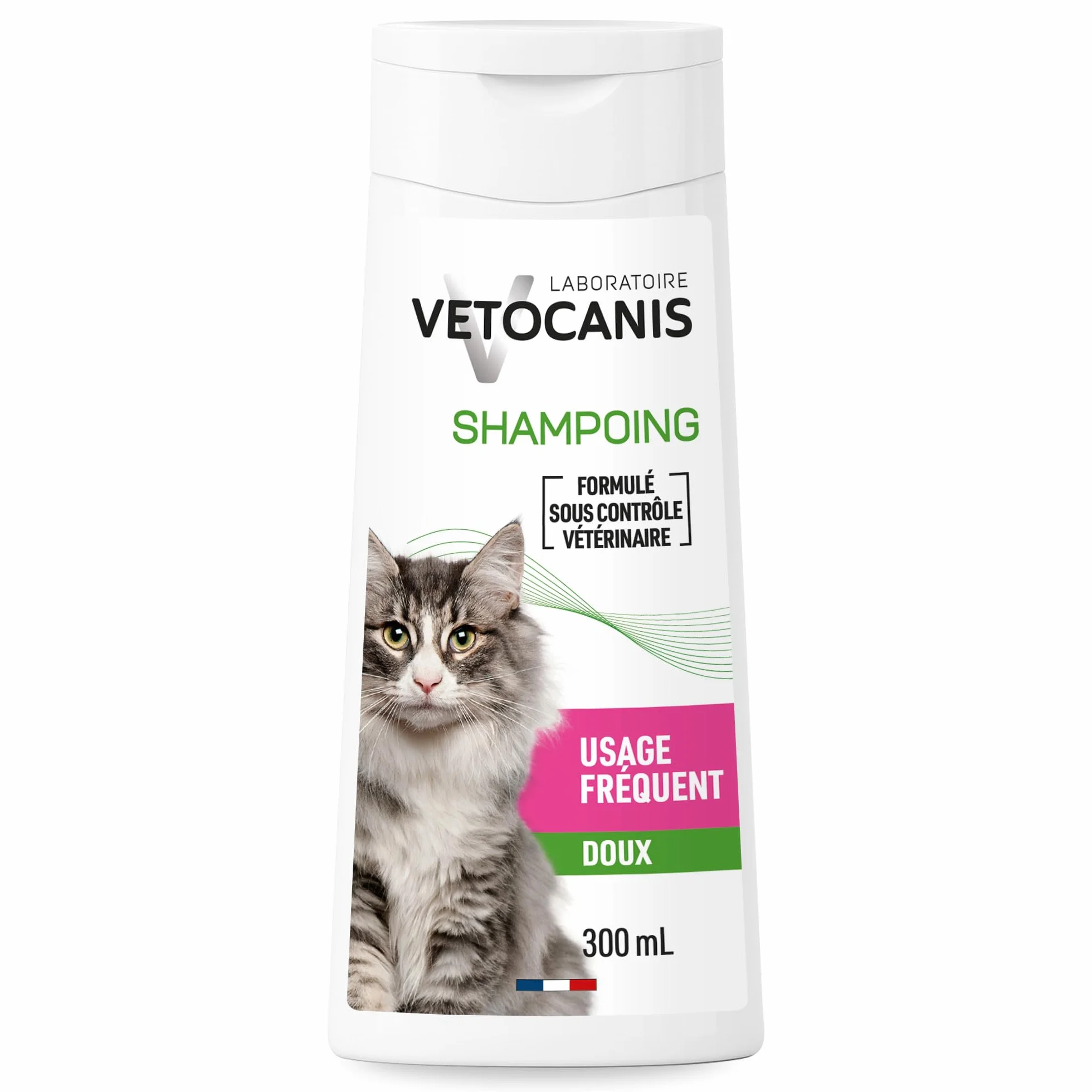 Vetocanis Shampoing Chat Dermoprotecteur 300 ml Glycérine Végétale Parfum Fleur de Lotus