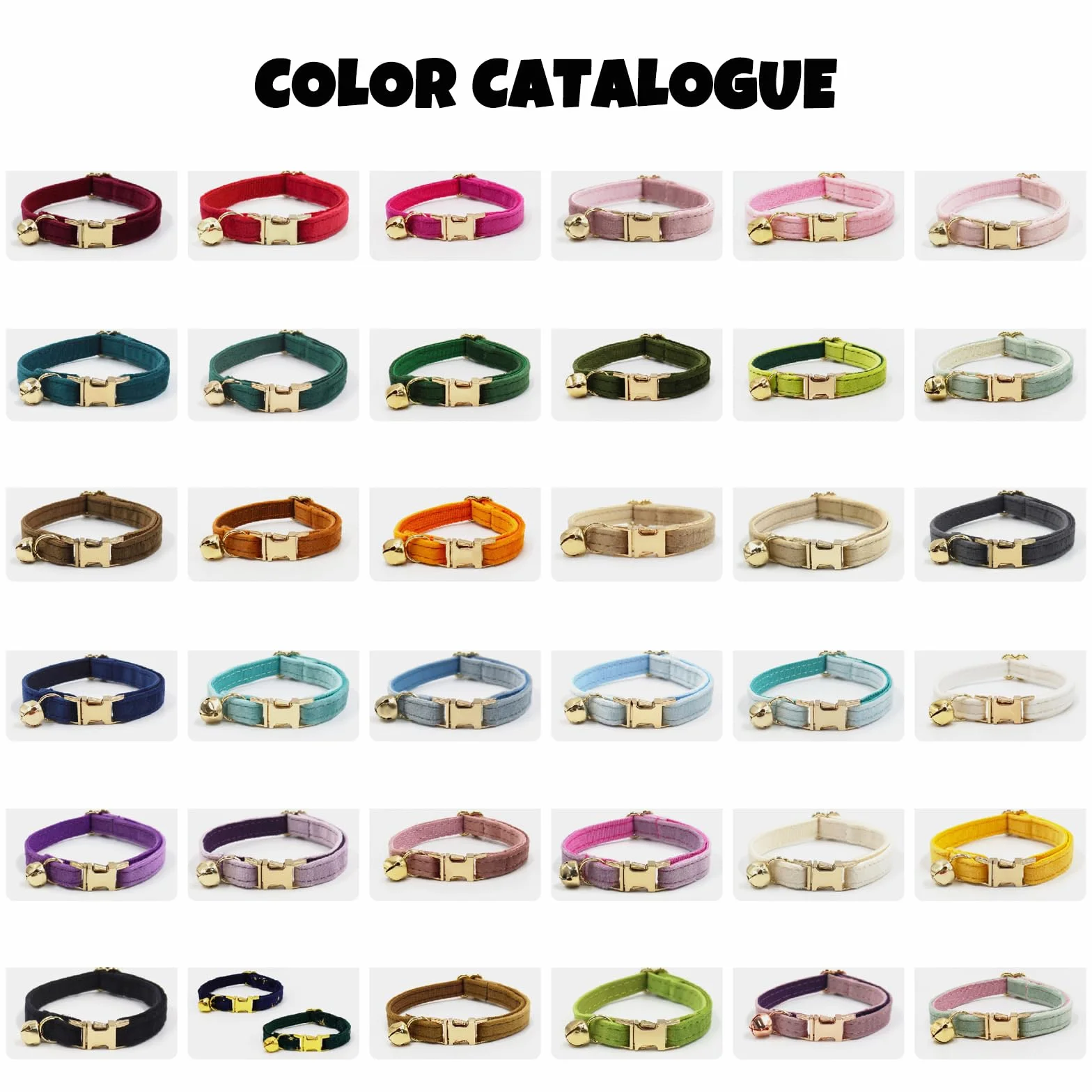 Collier pour Chat en Velours Personnalisé avec Nom et Clochette Rose Poudré