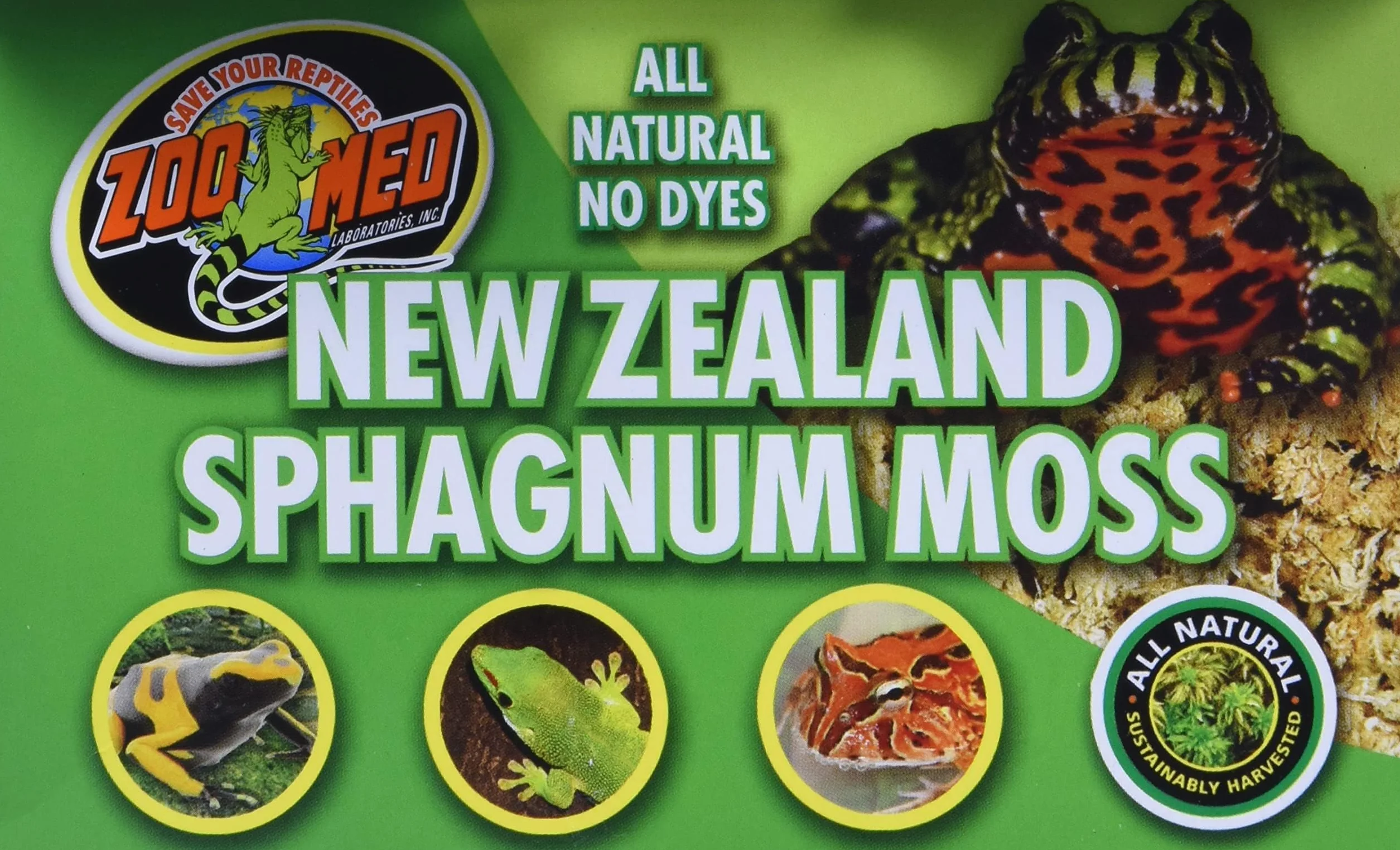 Zoo Med Mousse Sphaigne Reptile Amphibien 1,31 L