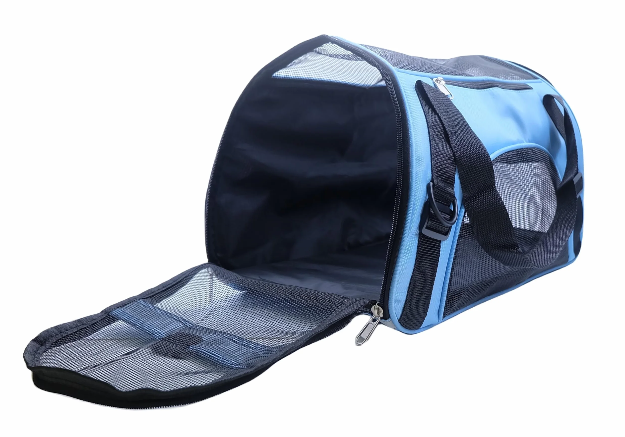 Sac de transport pour chat approuvé par les compagnies aériennes taille M bleu