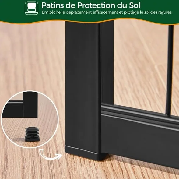 Yaheetech Parc pour Chien 8 Panneaux Enclos Métal 68 x 100 cm avec Porte