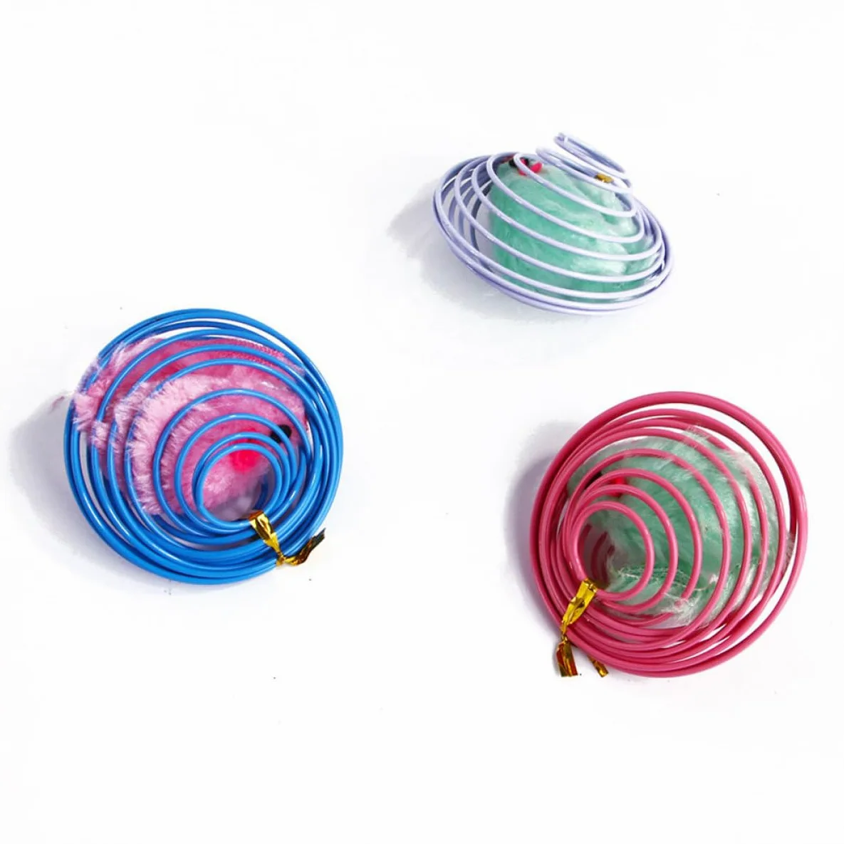 POPETPOP 15pièces Jouets Interactifs pour Chats De Souris Colorées Stimule Exercice Et Réduit Ennui des Félins Accessoire pour Chats Intérieur Fabriqué Matériau Résistant Et Durable