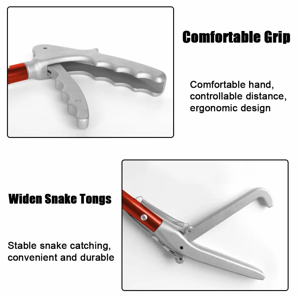 Pince à Serpent 120cm Outil Professionnel pour Attraper Les Reptiles