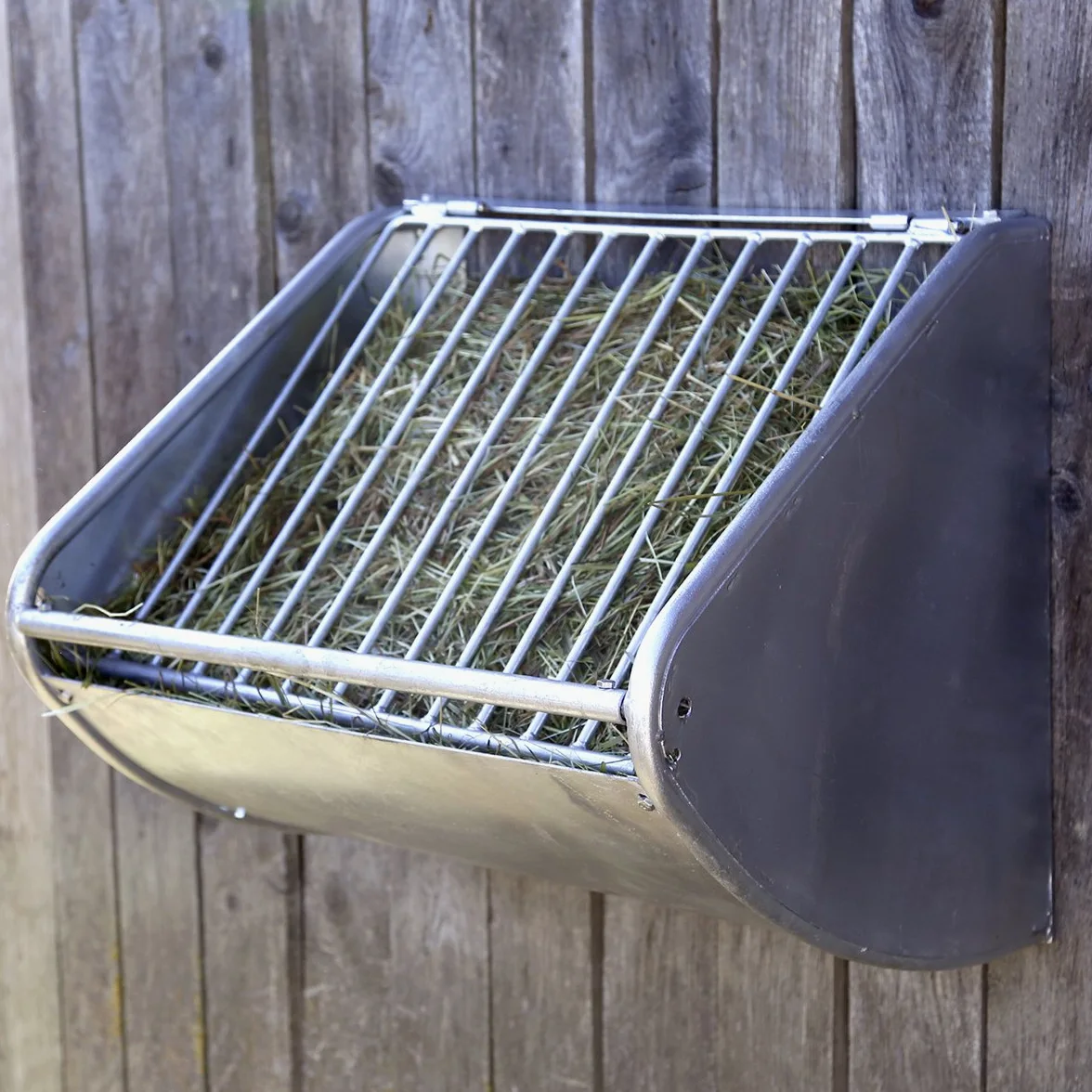 Kerbl Râtelier à foin avec grille anti-gaspillage pour les chevaux