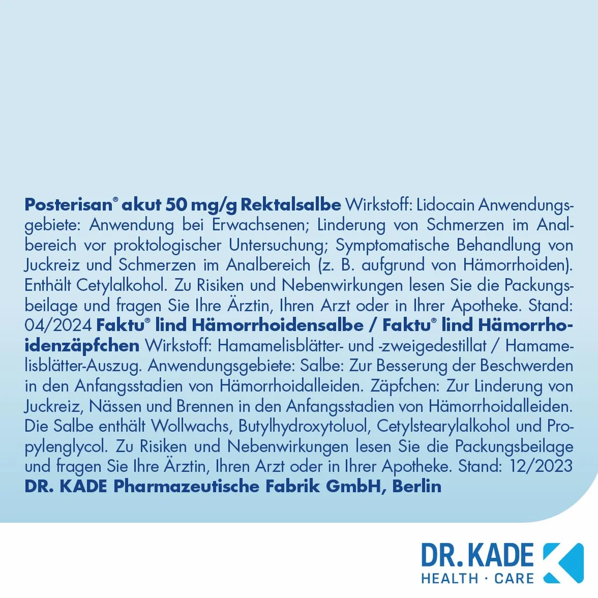 Posterisan protect Salbe bei Hämorrhoidenleiden mit Applikator, 25 g