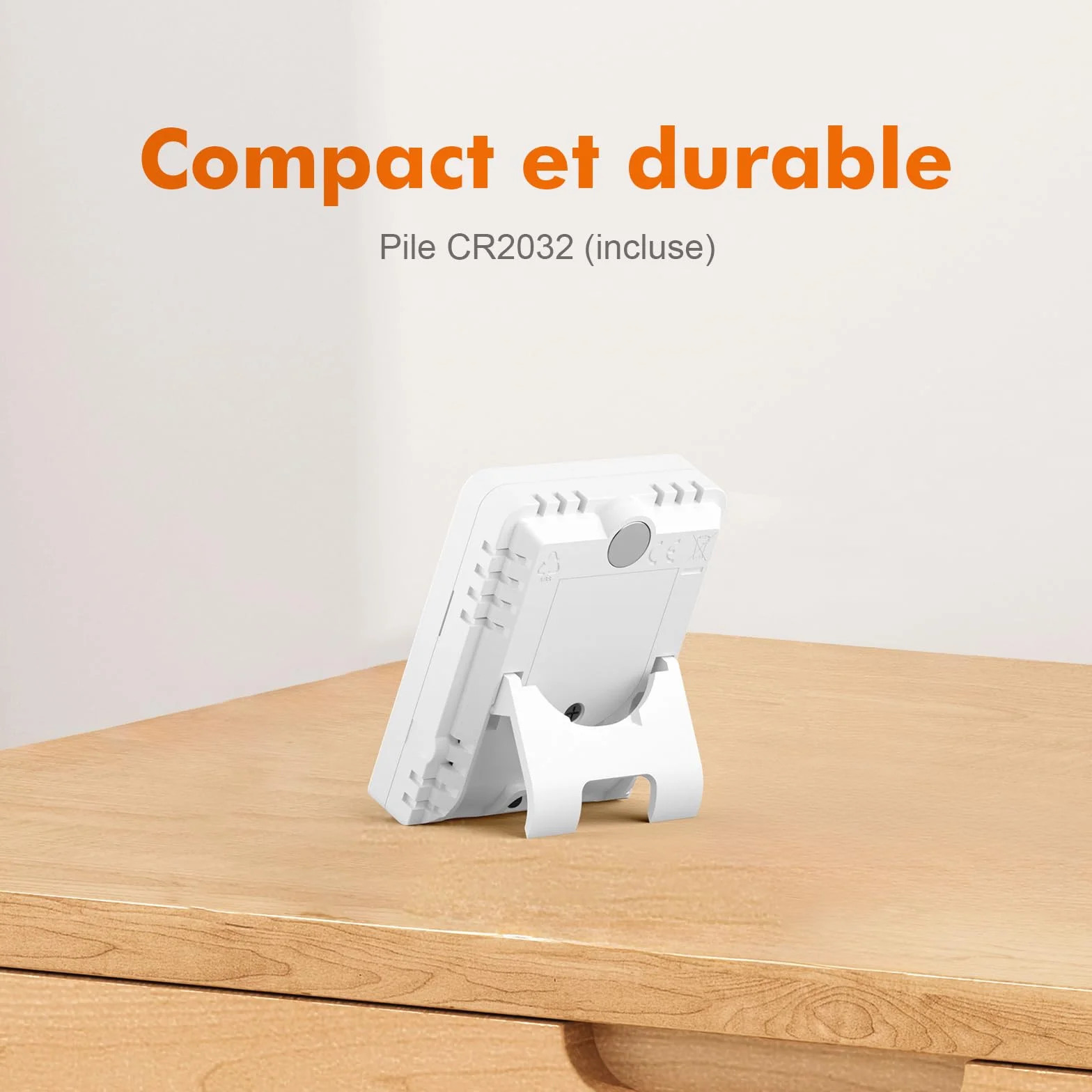 GRIFEMA GA2902 Mini Hygromètre Numérique Thermomètre Intérieur de l'hygromètre, Petit Testeur d'humidité Numérique, Convient Pour Serres, Pépinières, Caves, Thermomètre pour reptile, Blanc