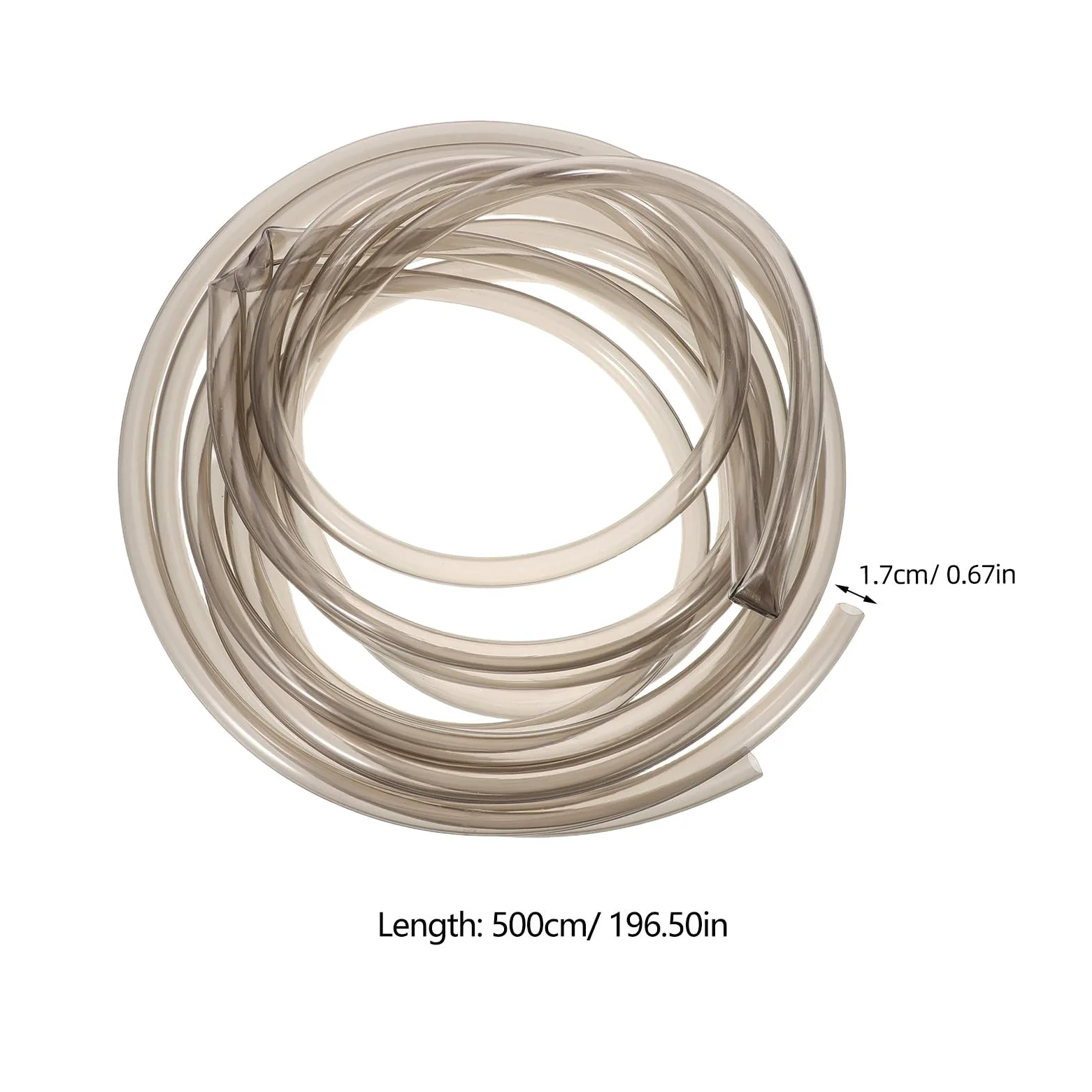 Tuyau de Siphon pour Aquarium avec Pince - Tube de Transfert d'eau de 5 m pour Le Nettoyage du Gravier d'aquarium - Aspirateur de substrat pour l'entretien des de Tortues Betta