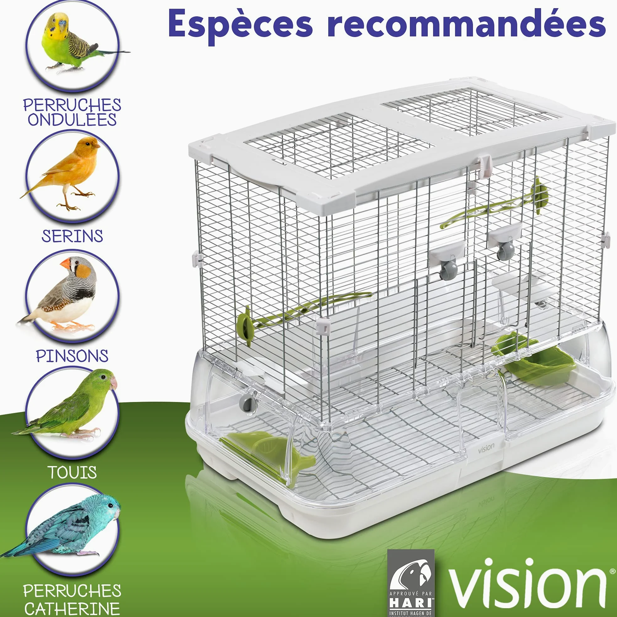Vision Cage M01 pour les Oiseaux 61x38x52 cm