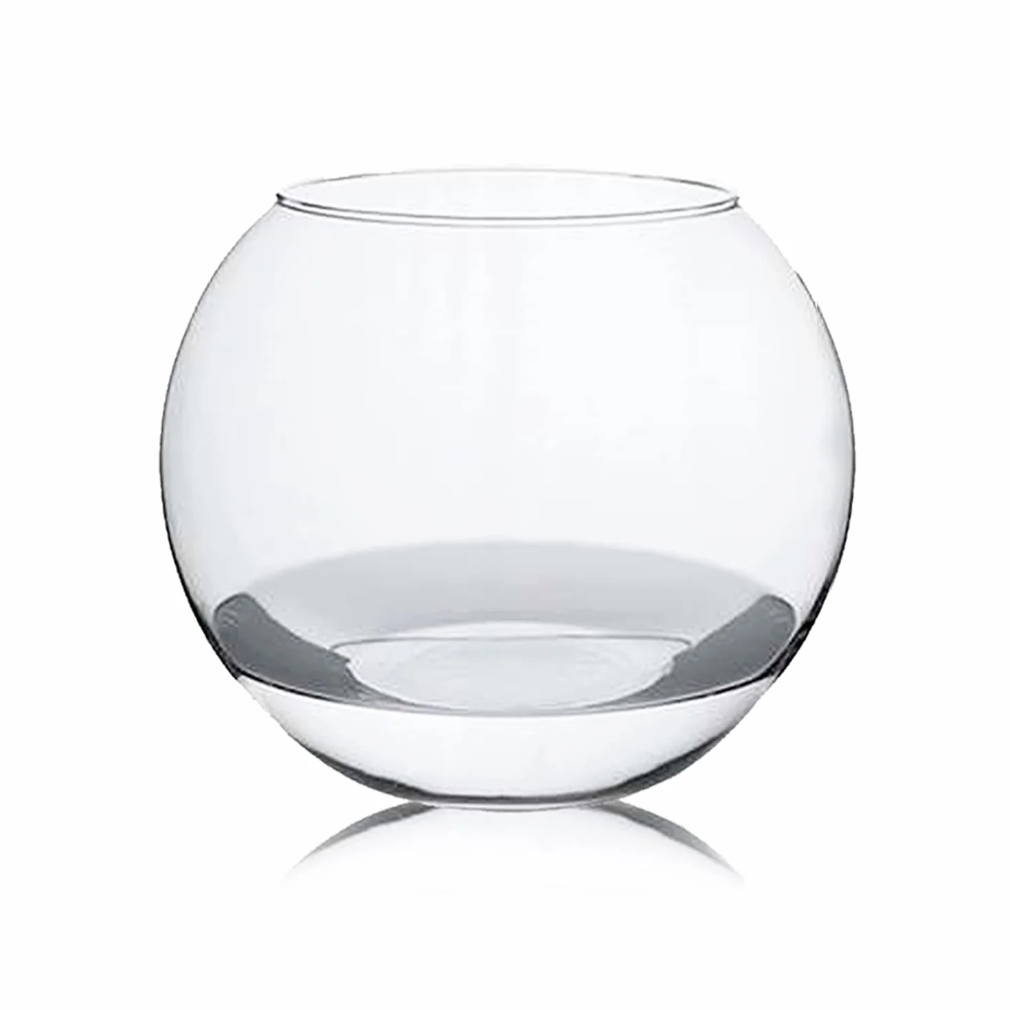 Aquarium Boule Vase en Verre Diamètre 23.9 x Hauteur 20 cm