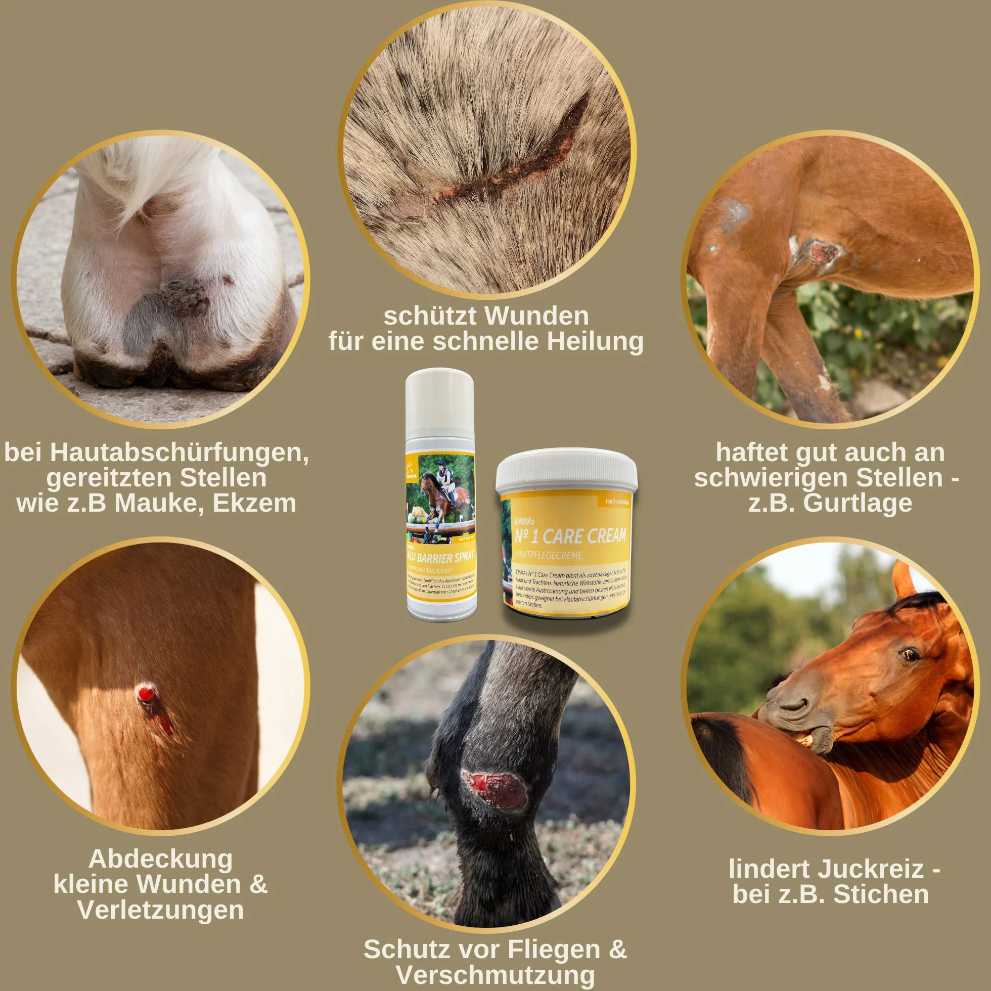 Kit de premiers secours pour animaux Spray argent pommade zinc cheval vache cicatrisant désinfectante plaies 250ml 200ml