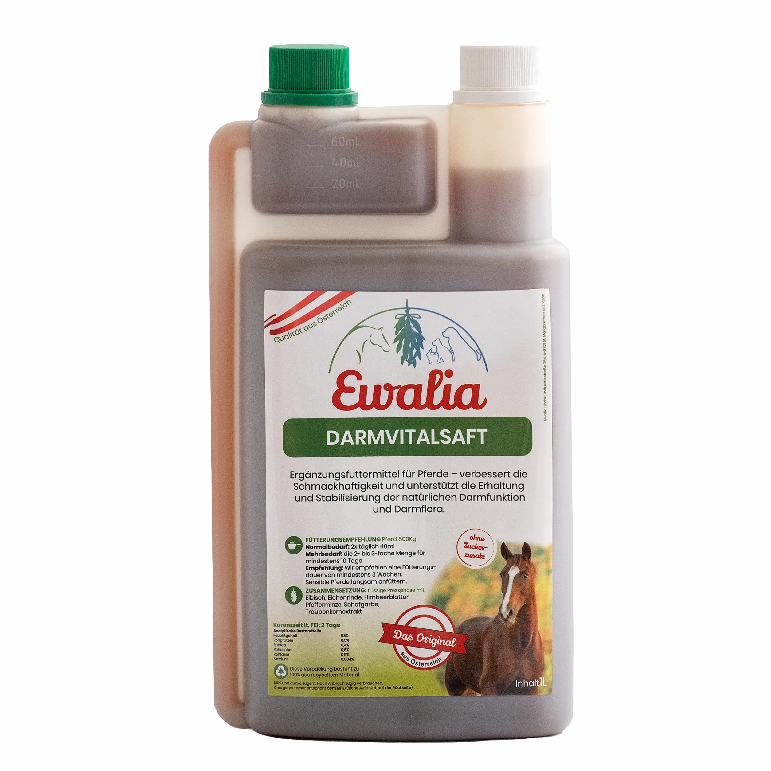 Ewalia Jus vital intestinal pour chevaux 1 l
