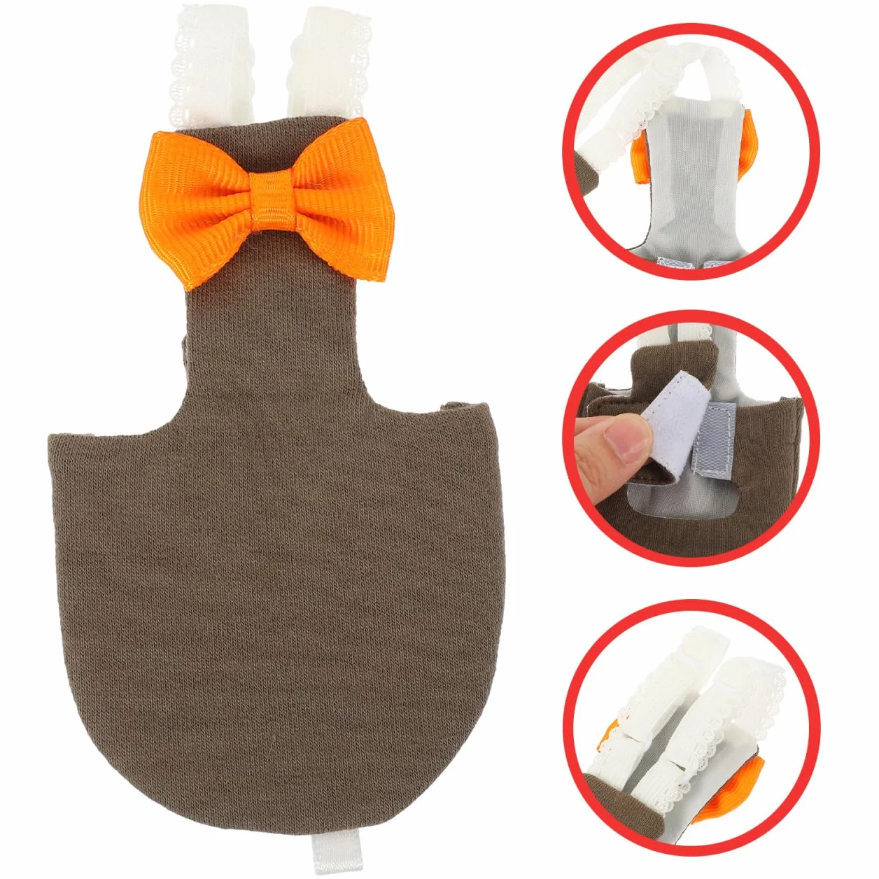 Couches Lavables pour Perroquets Respirantes Réutilisables Vêtements d'Oiseaux Protecteurs 2.36x0.20x4.72 Pouces