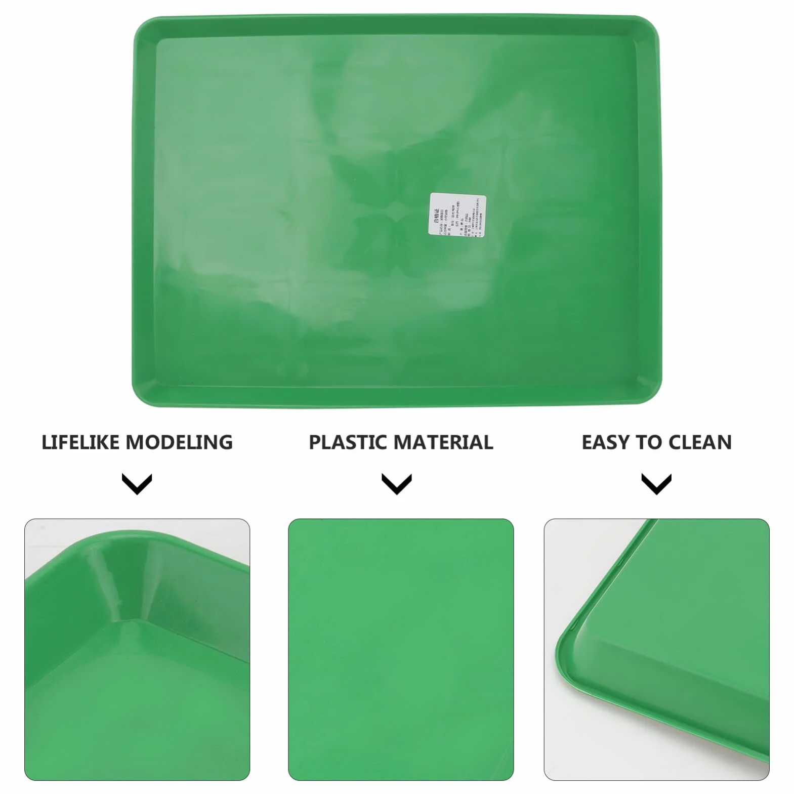 ULTECHNOVO Plateau de Remplacement en Plastique Vert pour Cage d'animaux, Résistant aux Marques la Rouille, Adapté pour Litière et Accessoires pour Animaux Domestiques