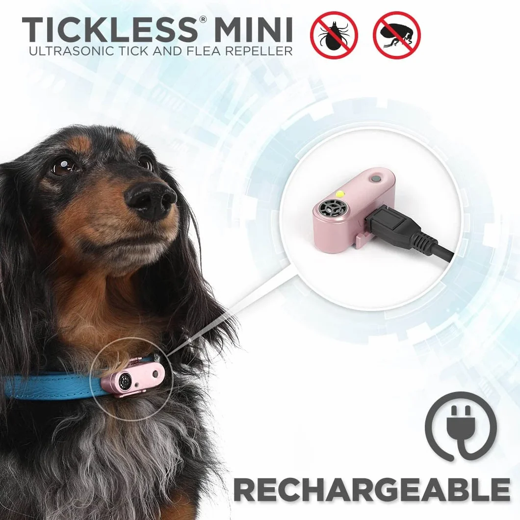 Tickless Mini Cat Répulsif Anti-puces Anti-tiques Ultrasons Noir