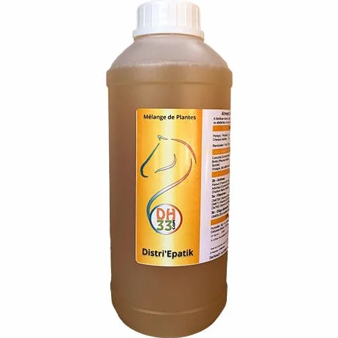 Drainage Foie Reins Cheval Liquide Détox Naturelle Digestion Vitalité Plantes Hépatiques Chardon-Marie Artichaut Curcuma Fabriqué en France 1L