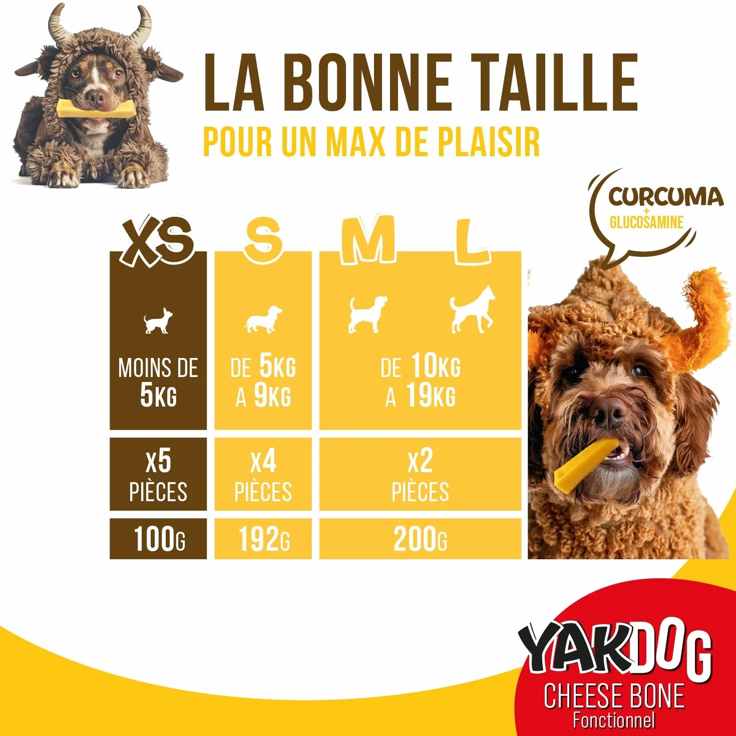 SANTÉ+ Bâtonnets Fromage Chien Curcuma Anti-Inflammatoire Articulations & Cartilage sans Gluten Riche en Calcium Protéines Friandise Longue Durée 100% Naturel Belgique XS