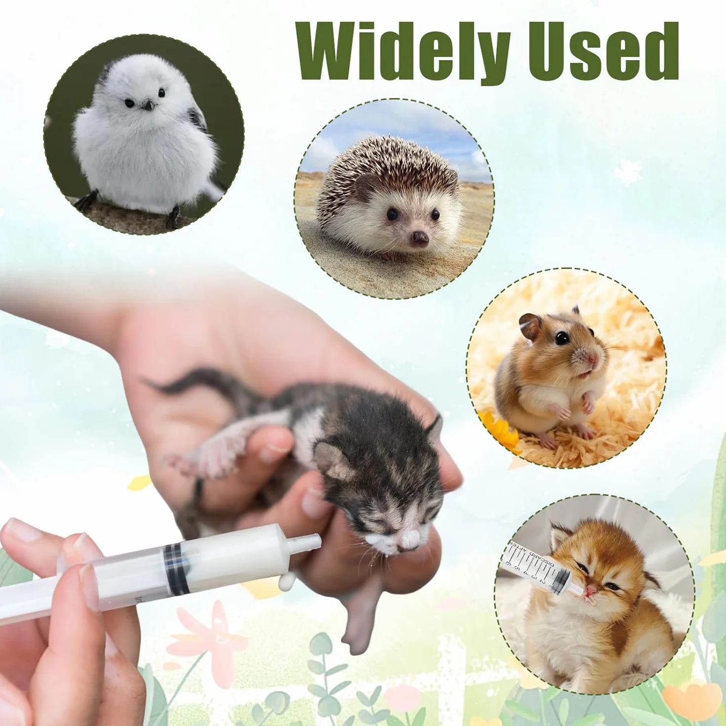 Seringue Alimentaire 10 ml pour Oiseaux avec Tubes - Outil d'Alimentation Manuelle pour Perroquets, Pigeons, Moineaux