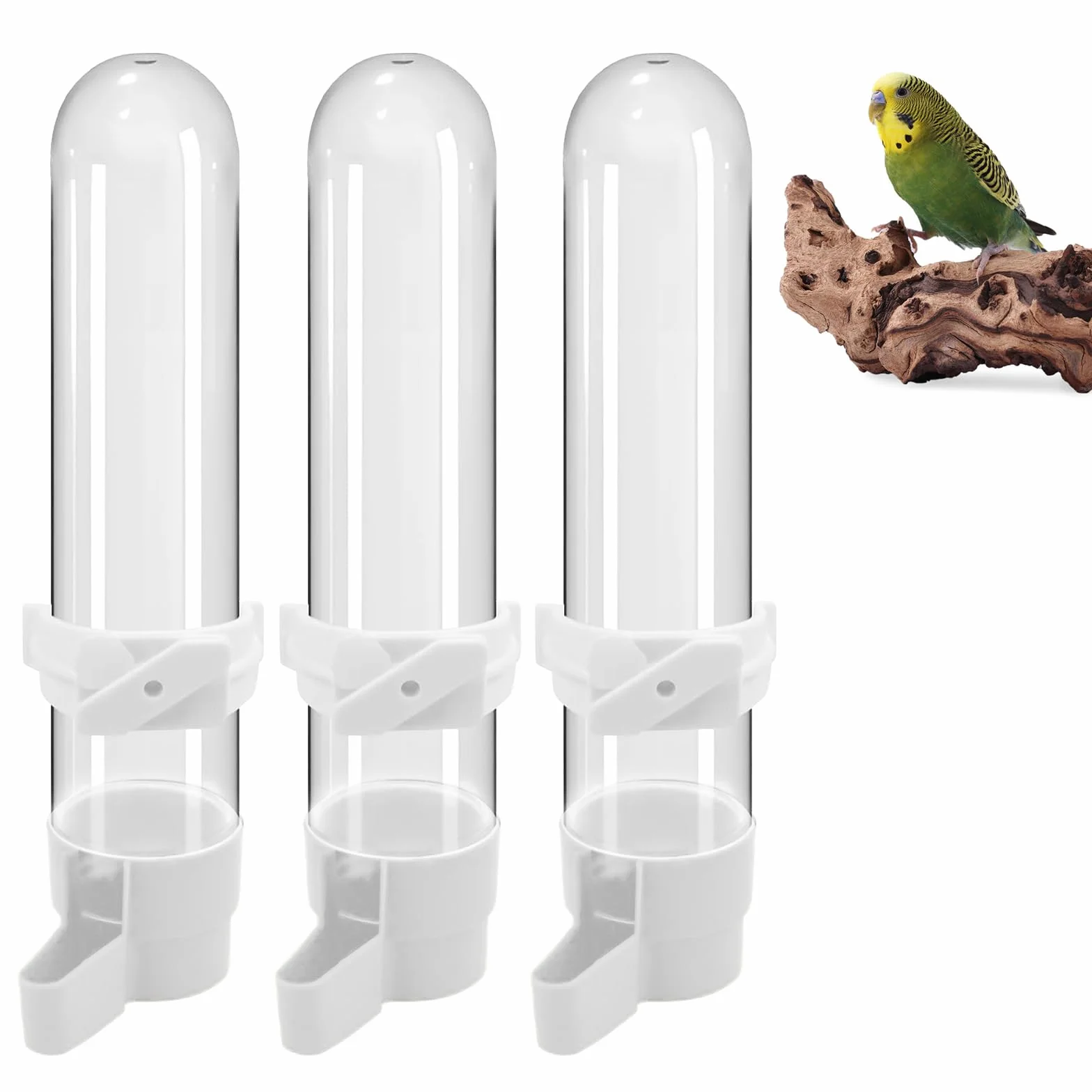 Distributeur d'eau Automatique Oiseaux 120ML Plastique Abreuvoir Mangeoires