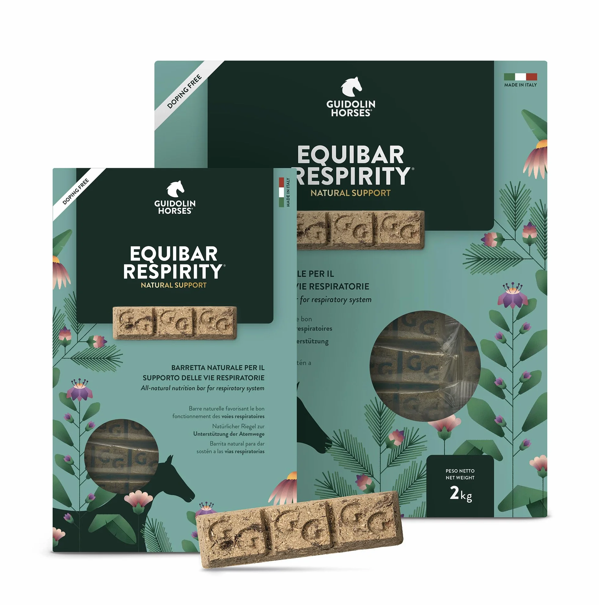Equibar Respirity 600g Barre naturelle soutien système respiratoire immunitaire cheval