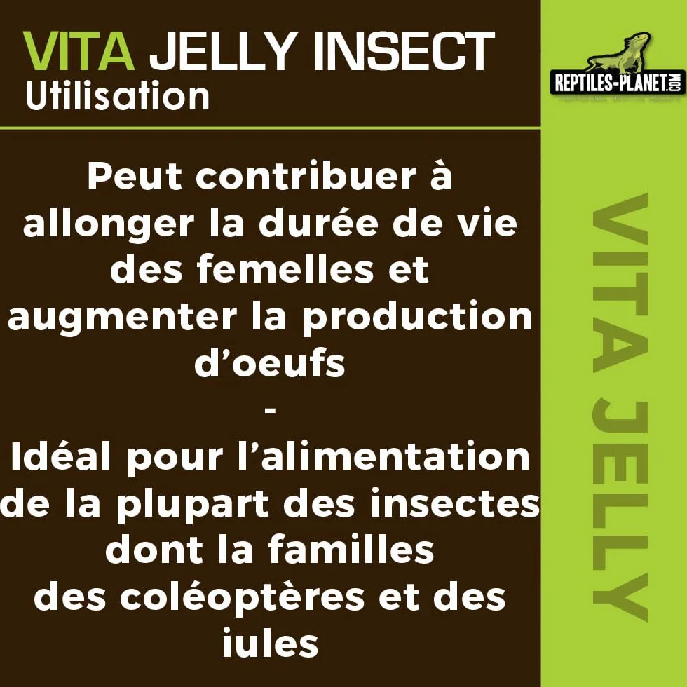 REPTILES PLANET Nourriture Vita Jelly Mix Insectes 10 Pièces