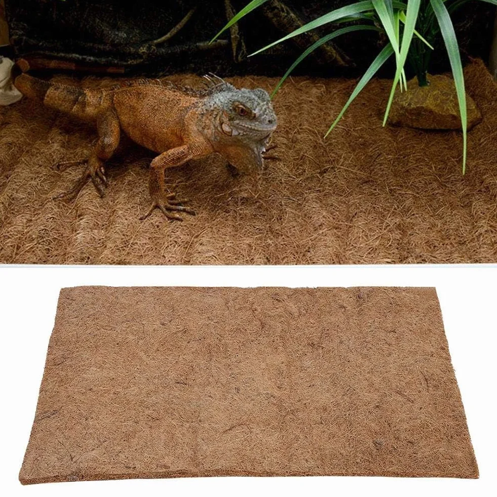 Reptile Fibre De Noix De Coco Tapis Substrat Serpent Terrarium Lézards Dragon Barbu