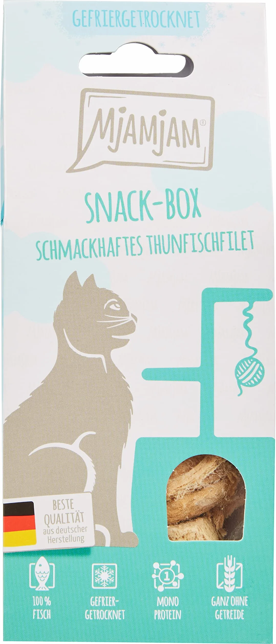 MjAMjAM Snack Premium pour Chat Filet de Thon 35 g Naturel